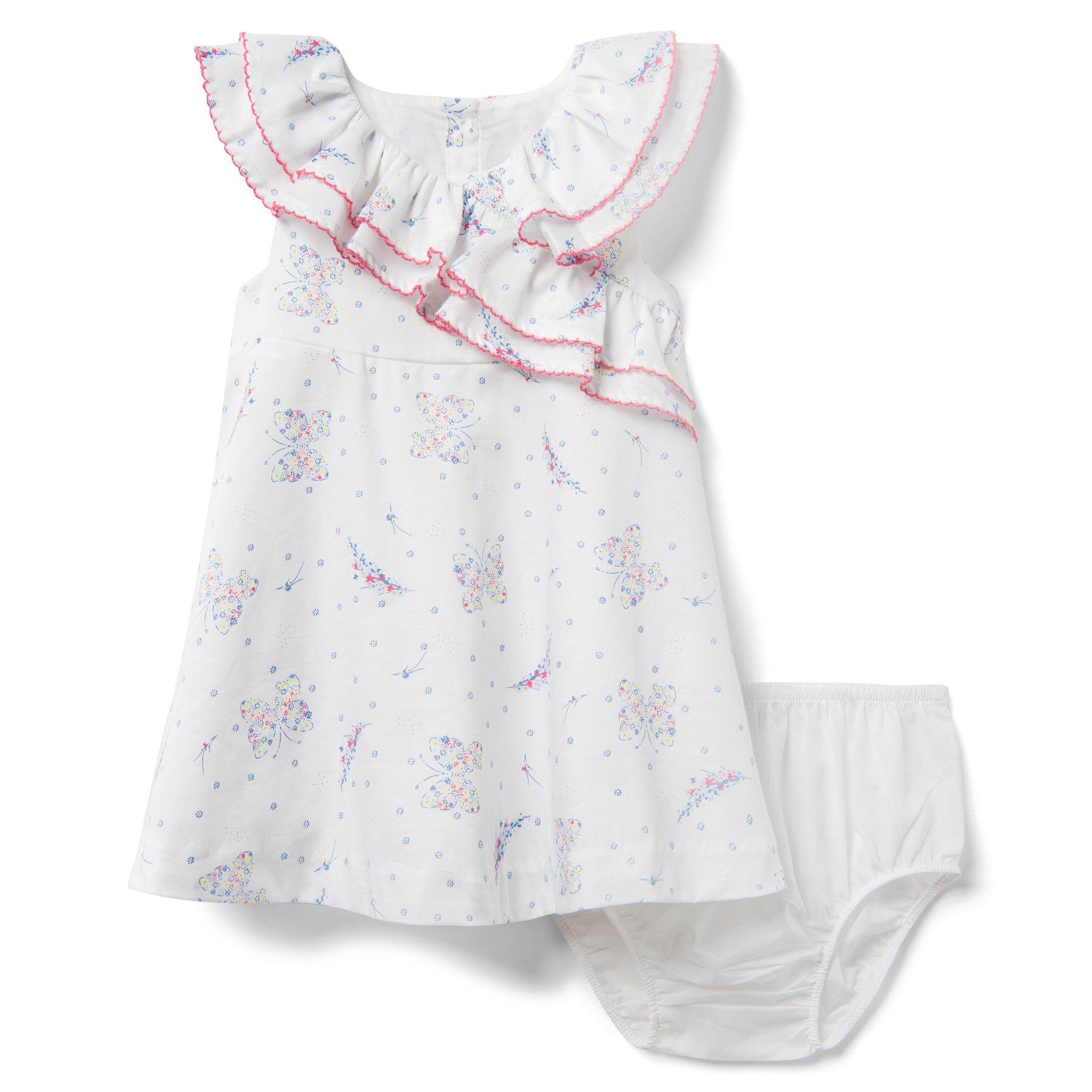 Butterfly Floral Ruffle Dress image number 0