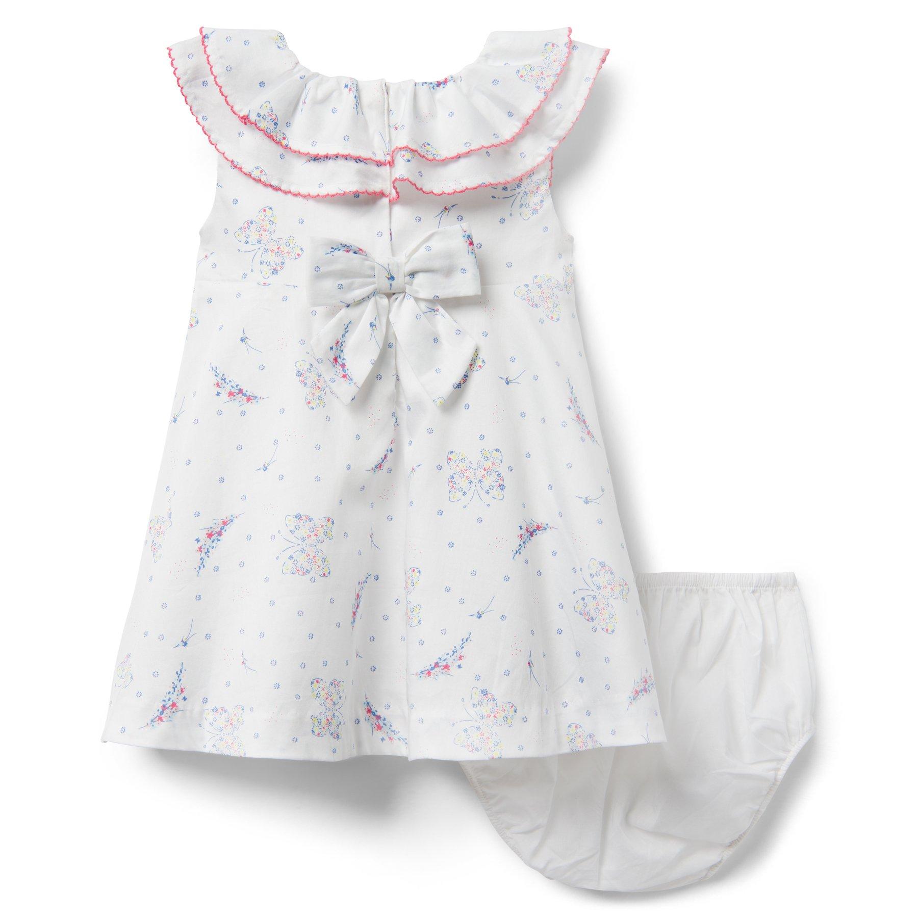 Butterfly Floral Ruffle Dress image number 1