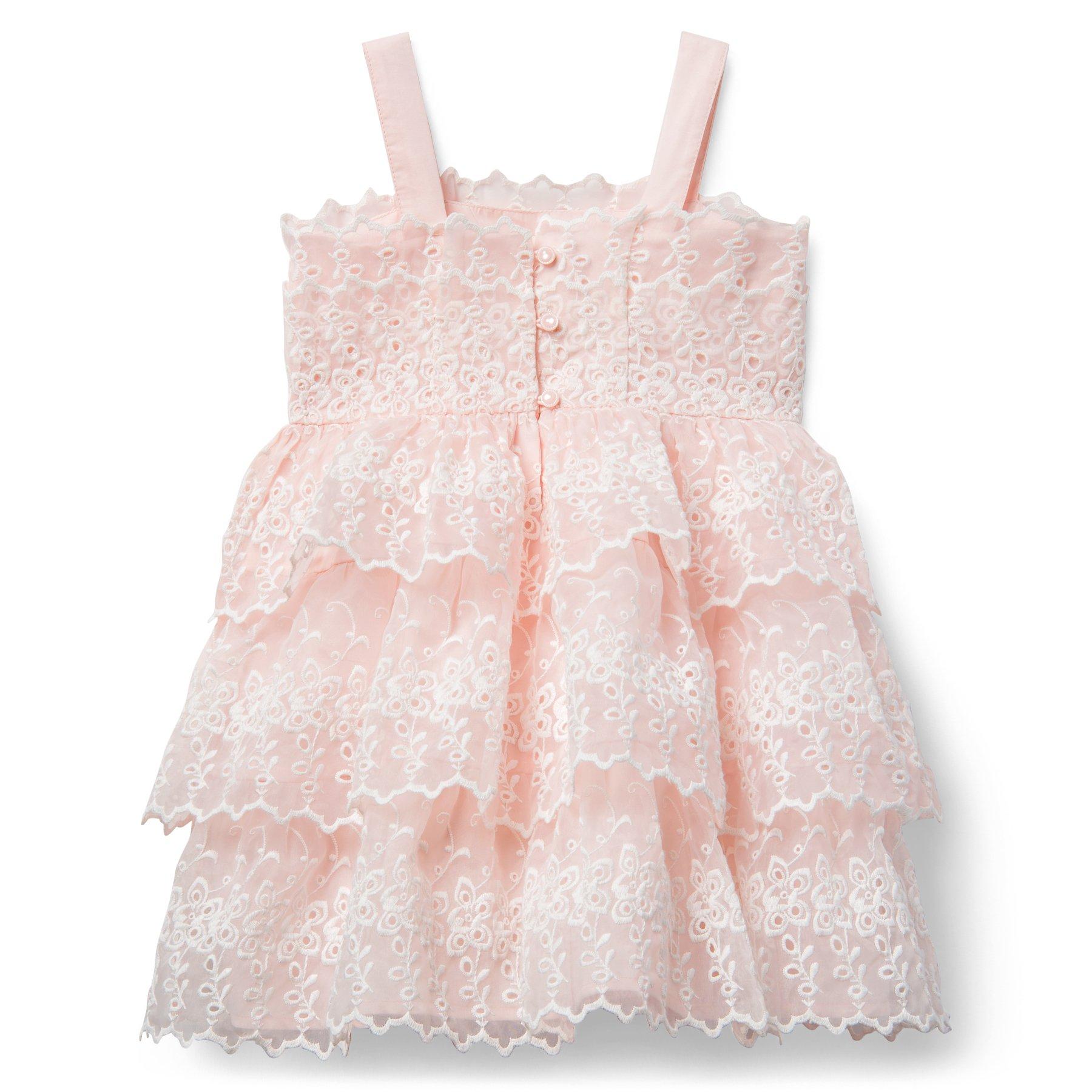 Tiered Embroidered Organza Dress image number 1