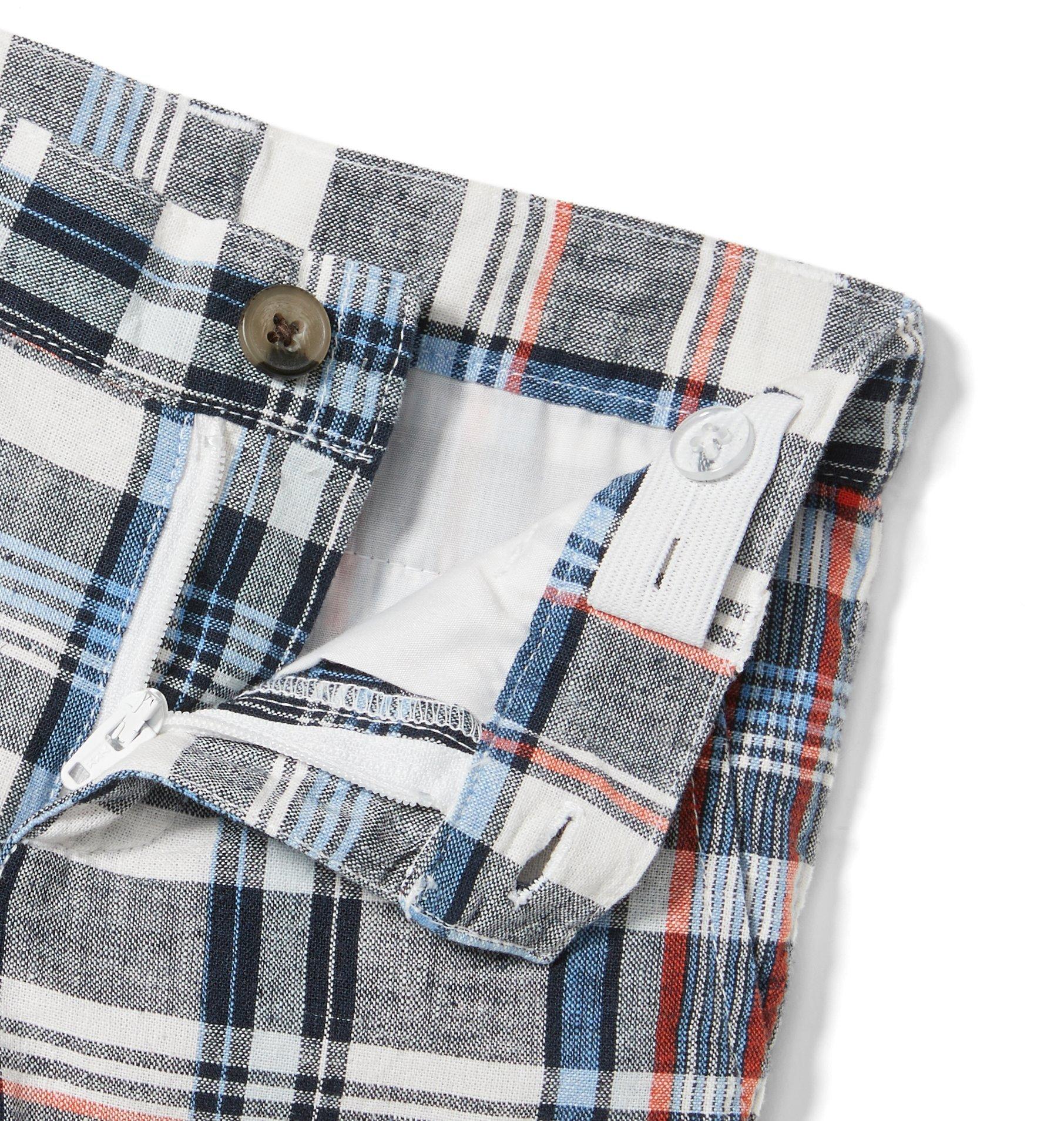 Plaid Linen Short image number 1
