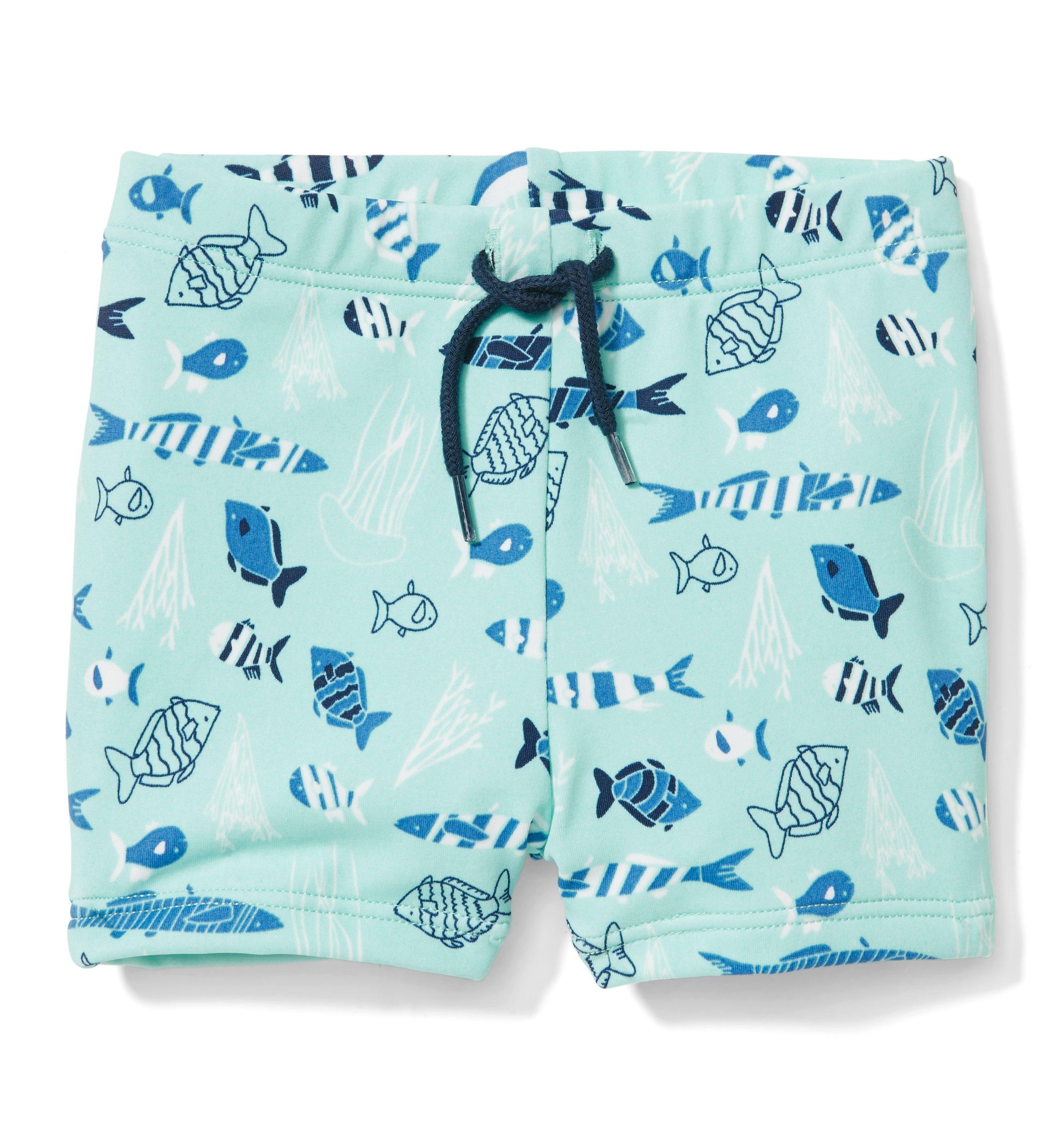 Fish Print Swim Short image number 0