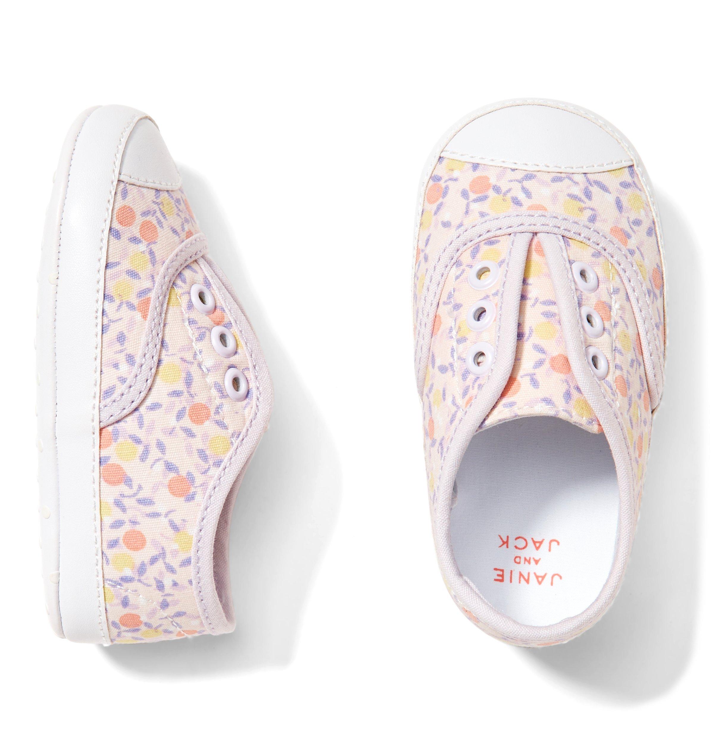 Ditsy Floral Sneaker Crib Shoe 