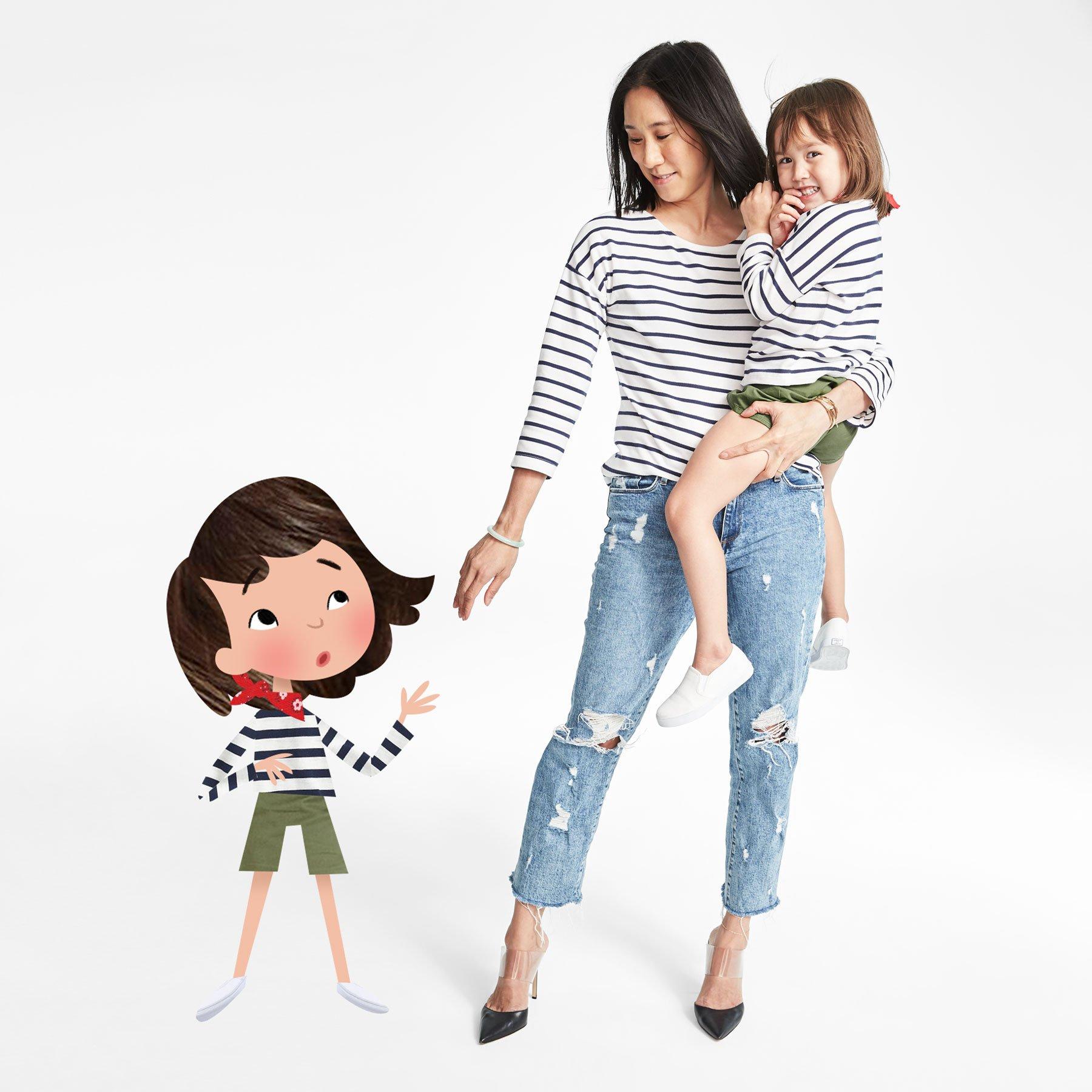 Juno Valentine Unisex Striped Tee image number 3