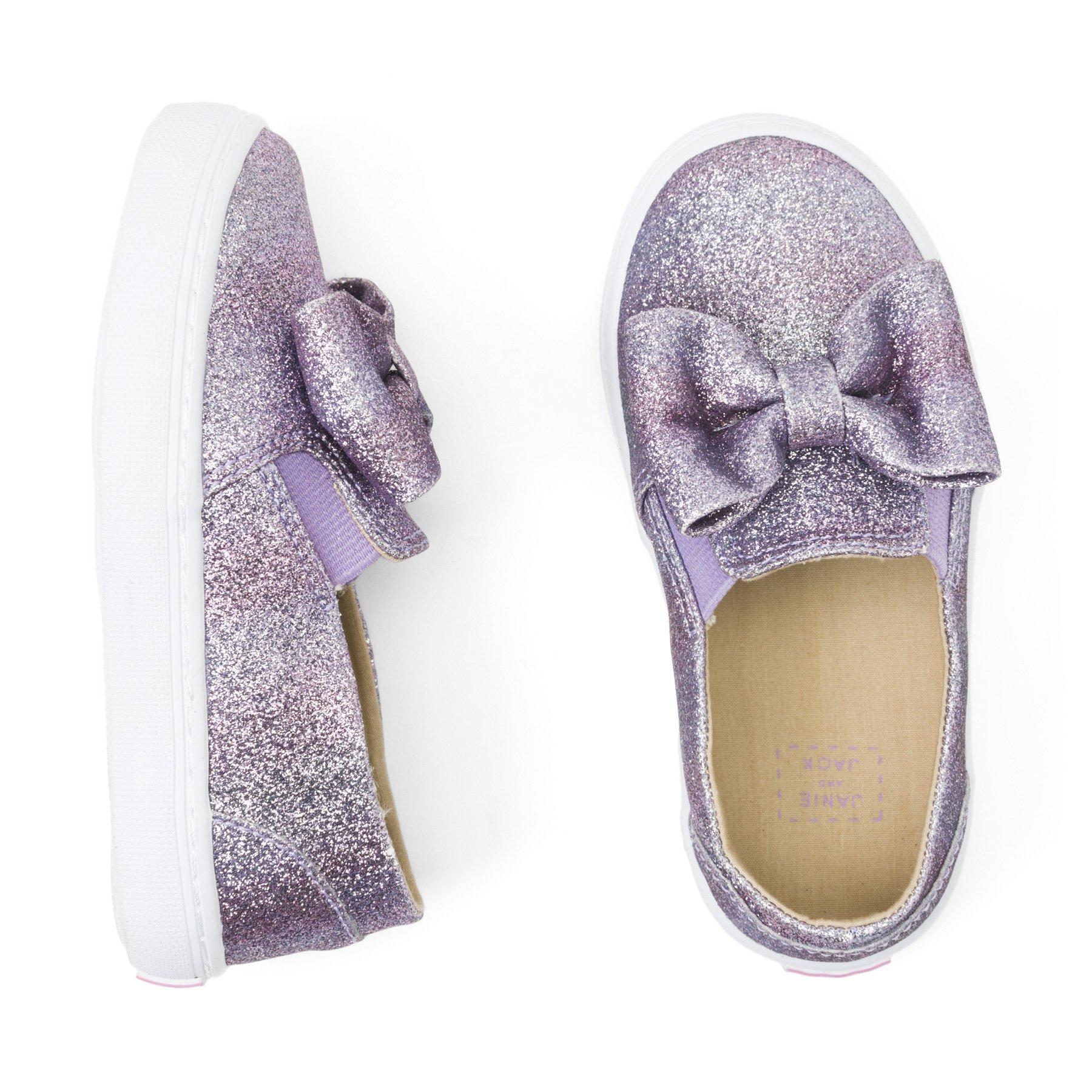 Juno Valentine Shimmer Bow Slip-On Sneaker image number 0