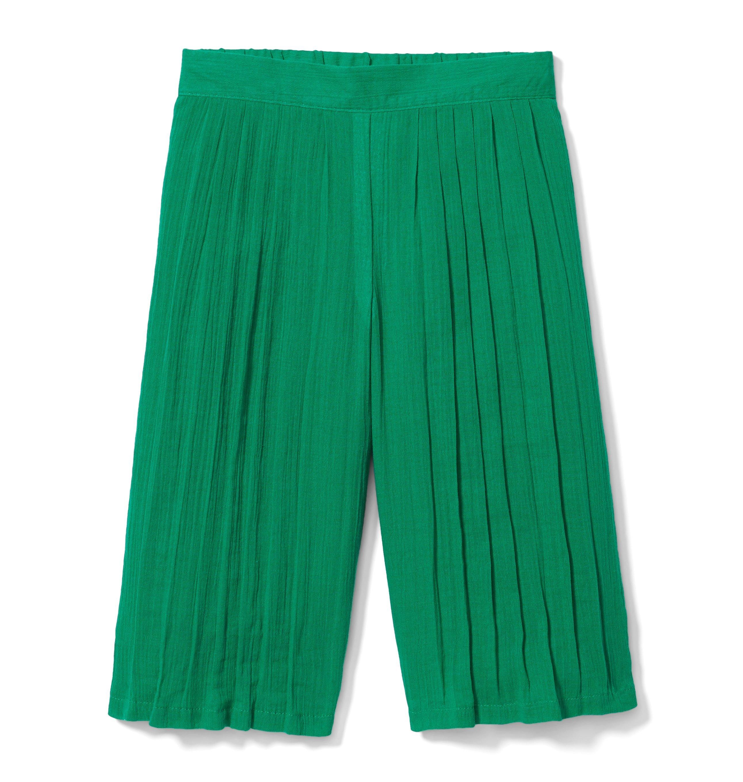 Pleated Wide-Leg Pant