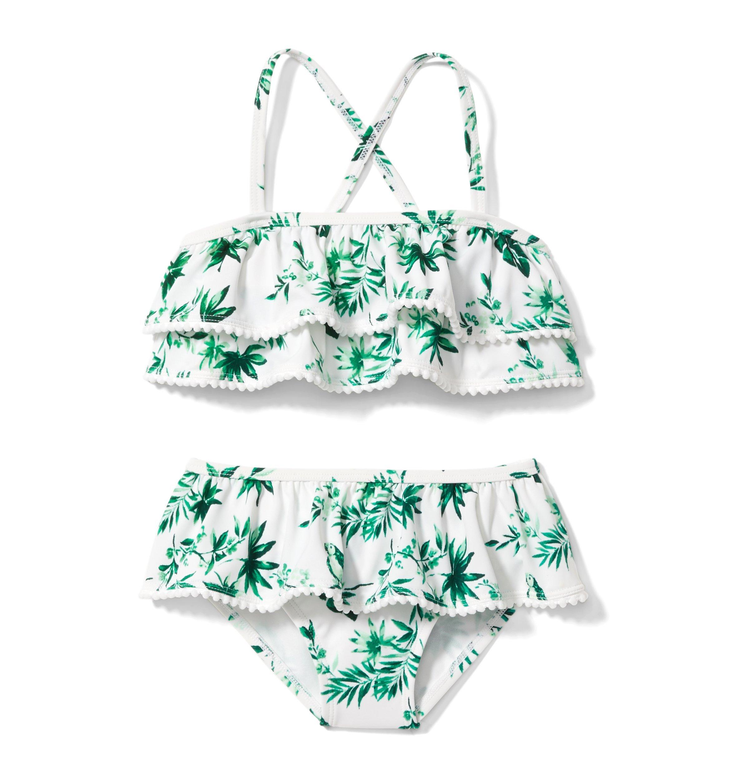 Parrot Palm Ruffle 2-Piece Swimsuit image number 0