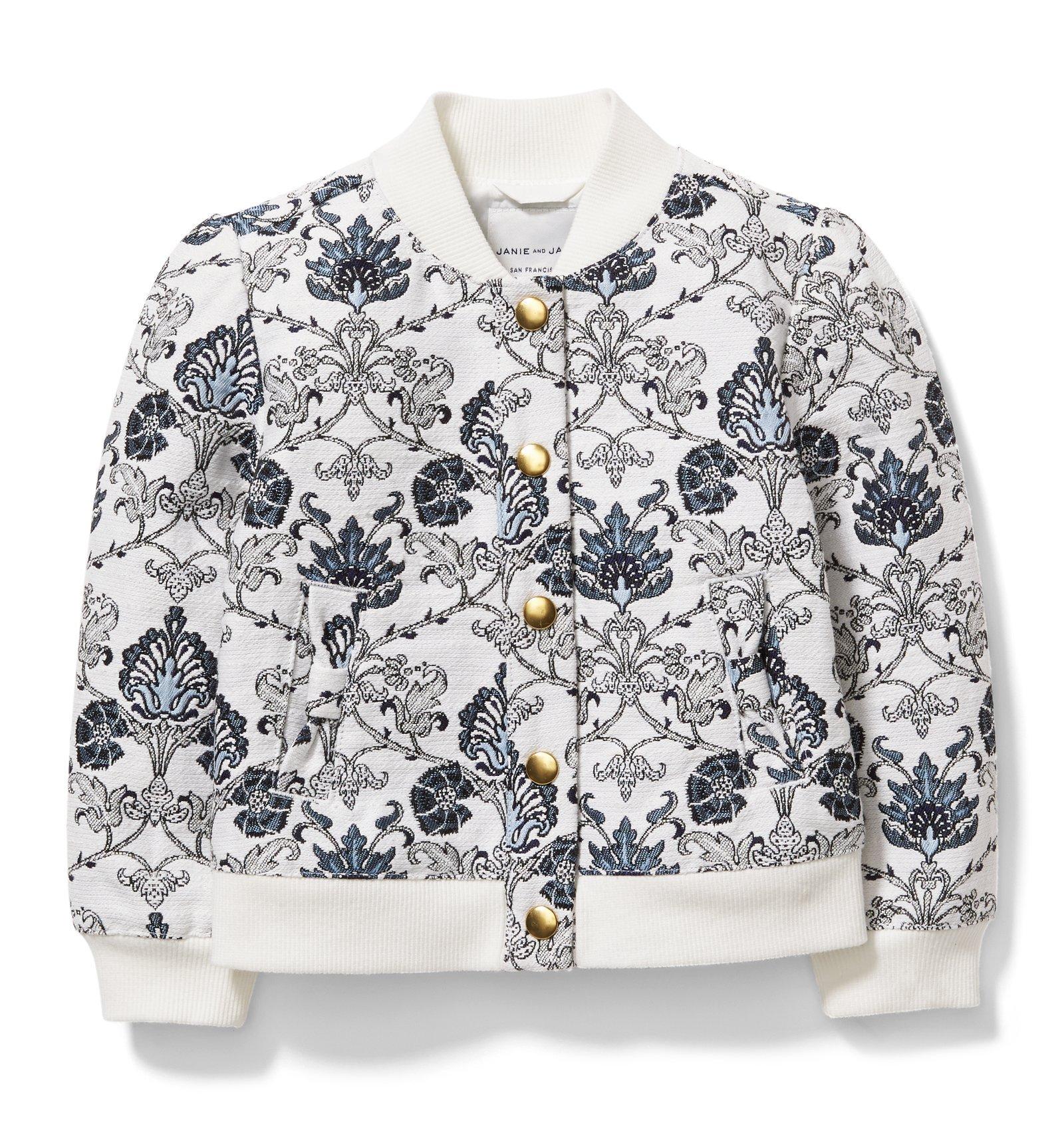 Floral Tapestry Bomber Jacket image number 0