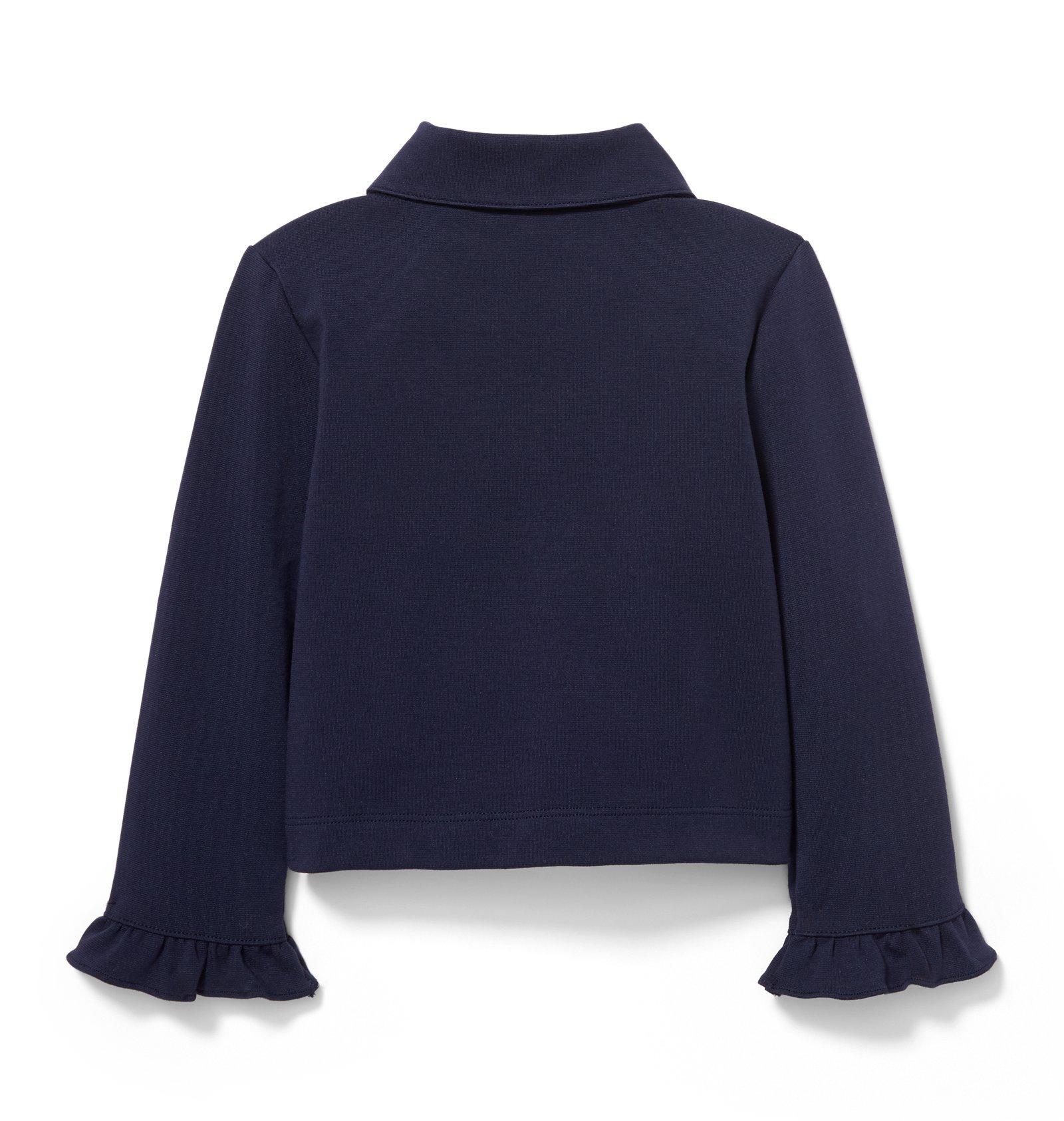 Ruffle Ponte Moto Jacket  image number 1
