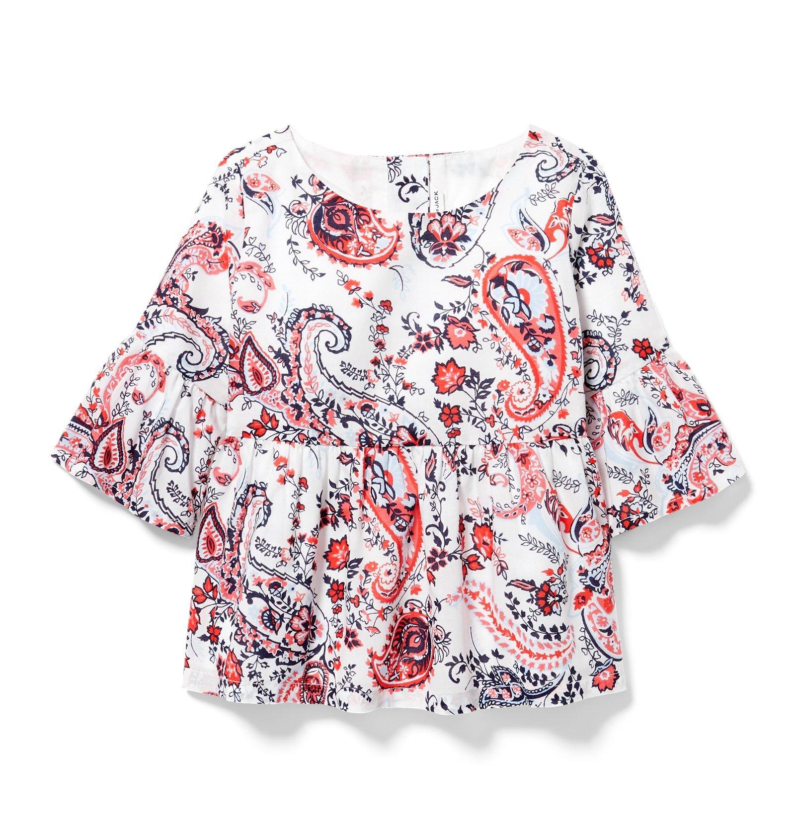 Paisley Peplum Top image number 0