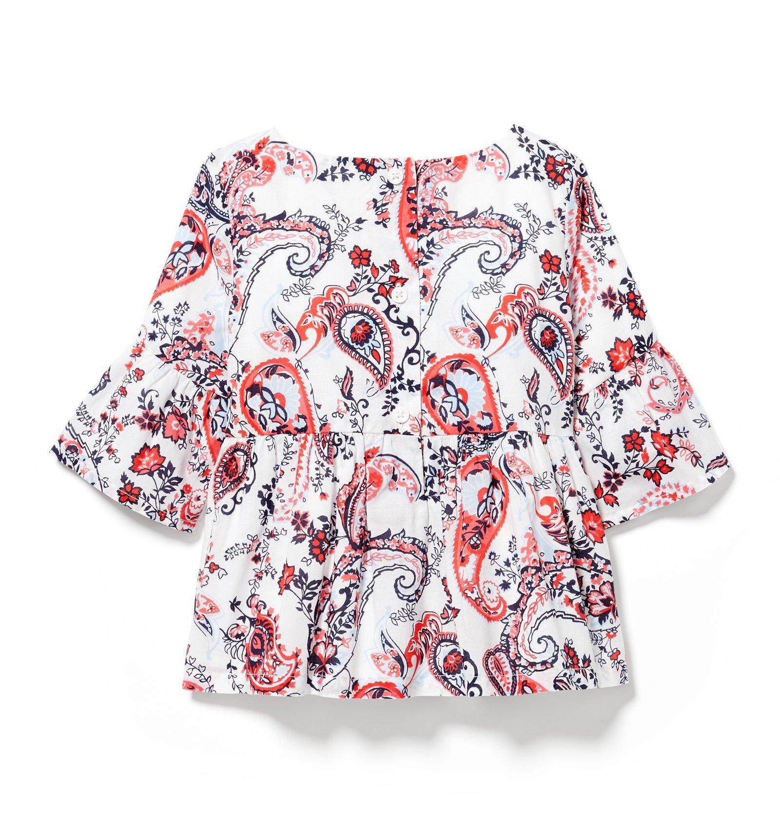 Paisley Peplum Top image number 1