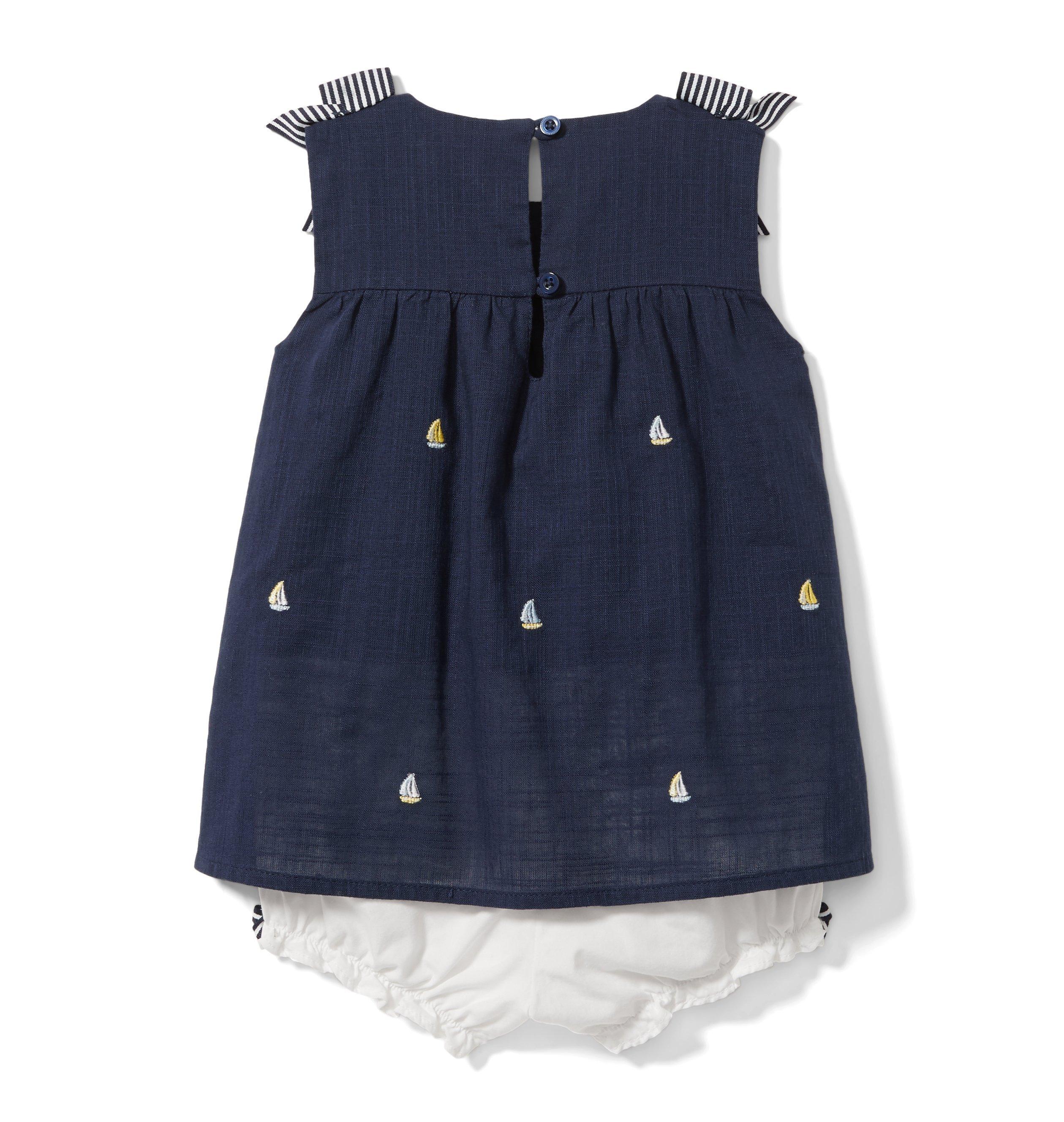 Embroidered Sailboat Dress 1-Piece  image number 3