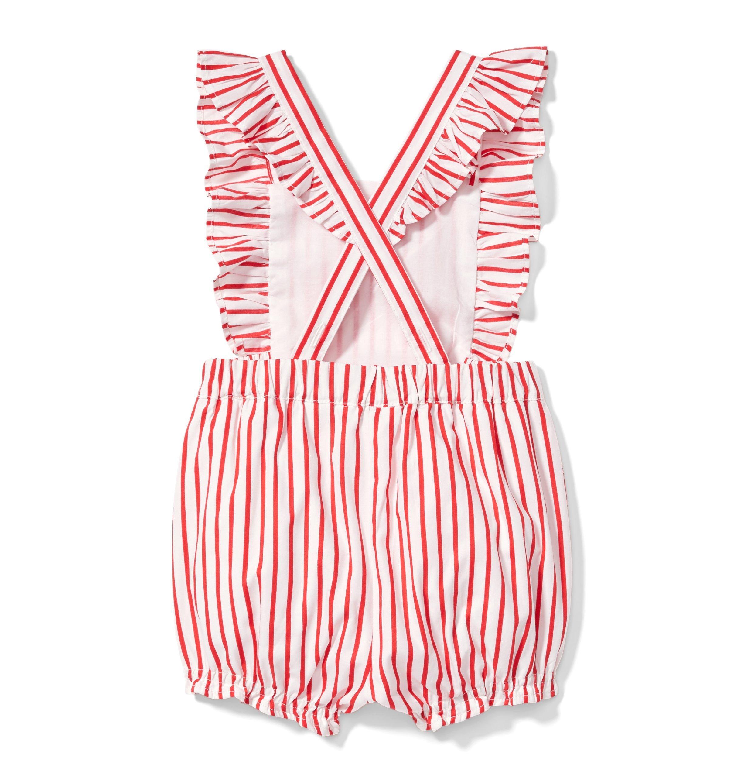 Striped Ruffle 1-Piece image number 2