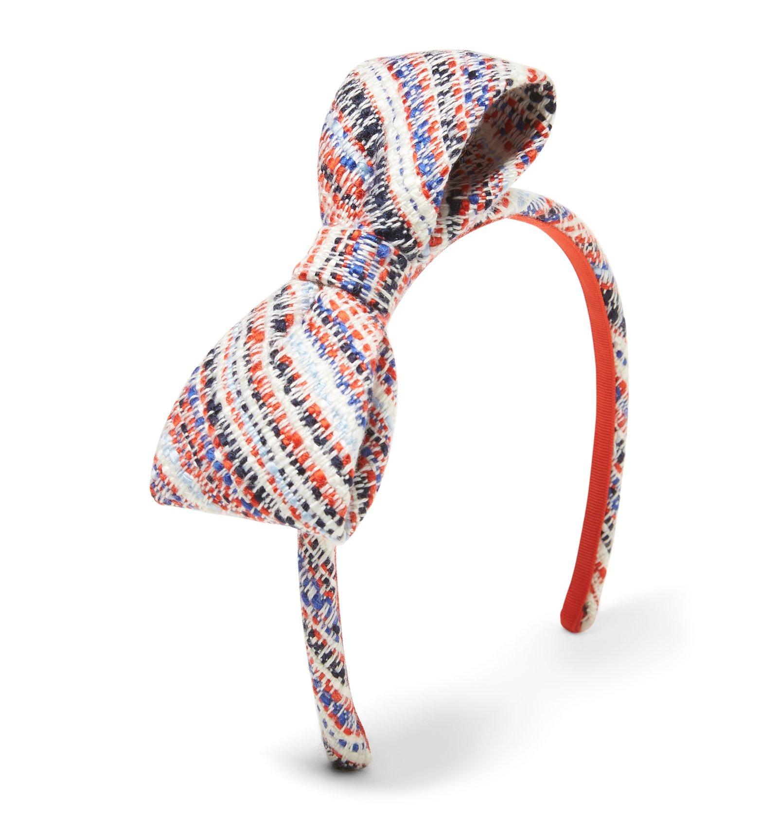 Tweed Bow Headband image number 0