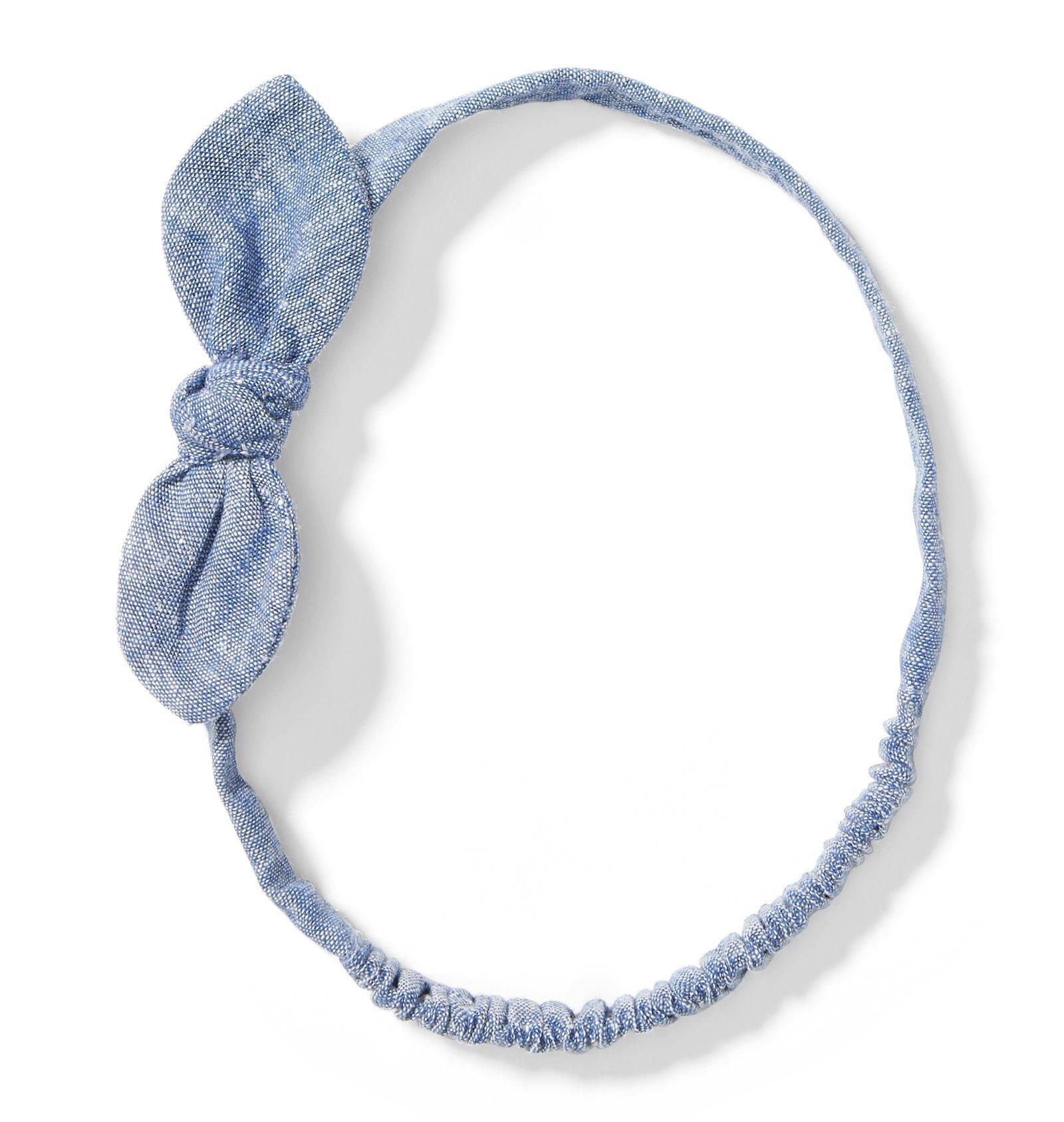 Chambray Bow Headband image number 0