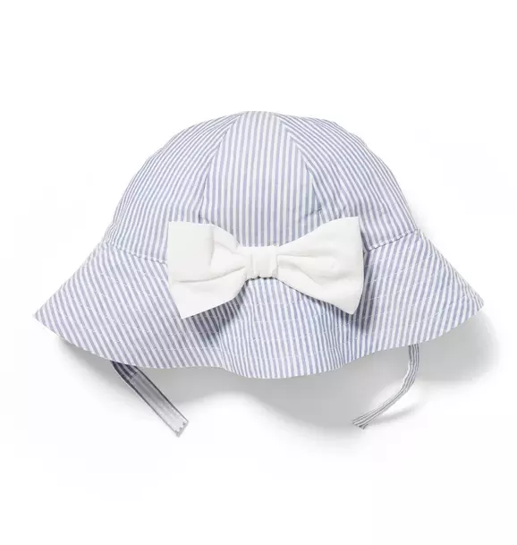 Striped Bow Bucket Hat image number 1