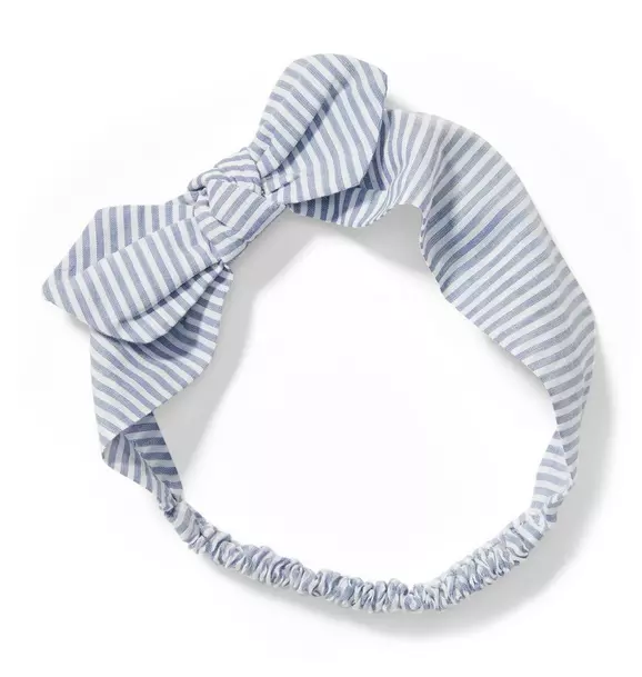 Striped Bow Headband image number 0