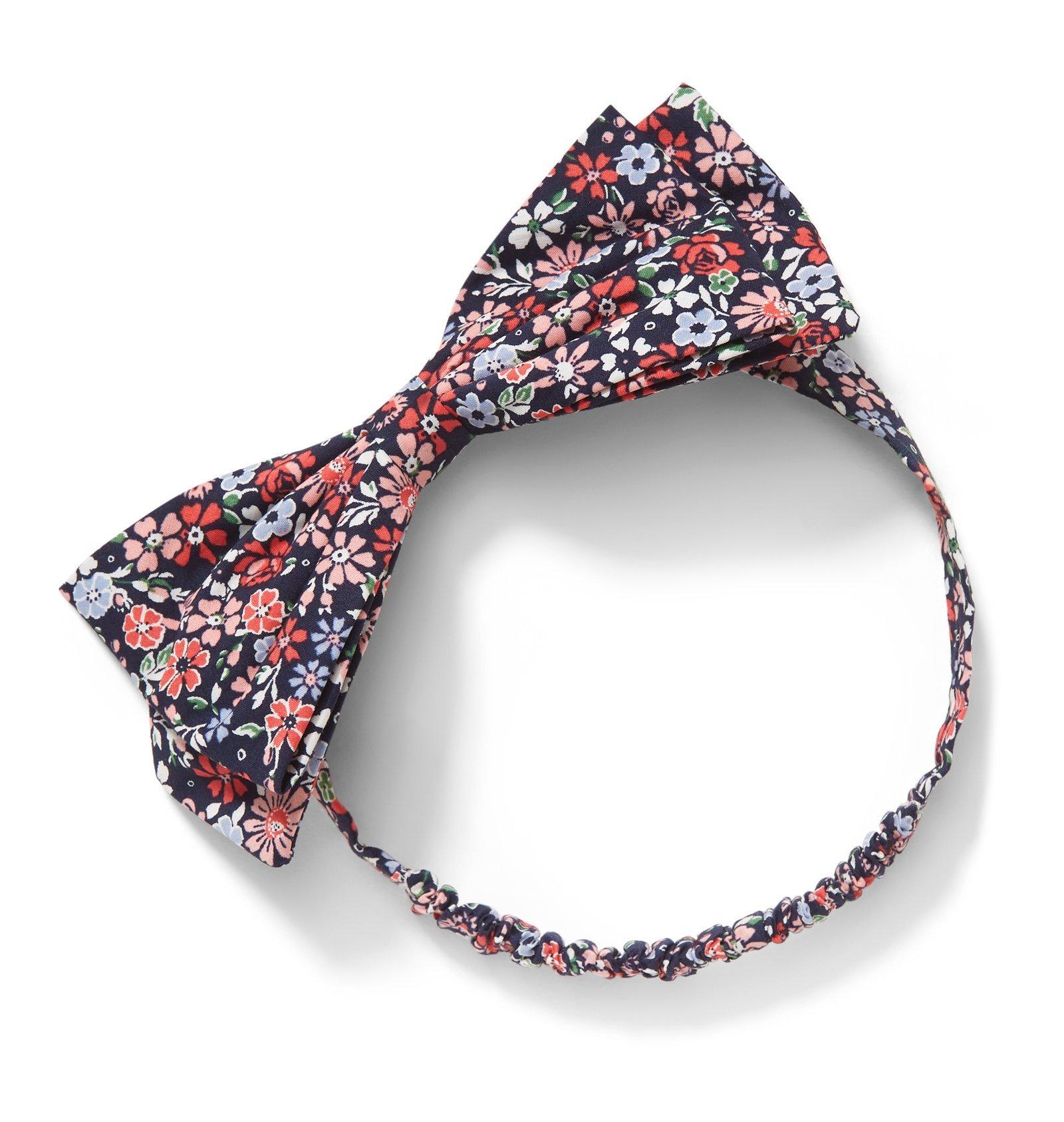 Mini Floral Soft Bow Headband image number 0