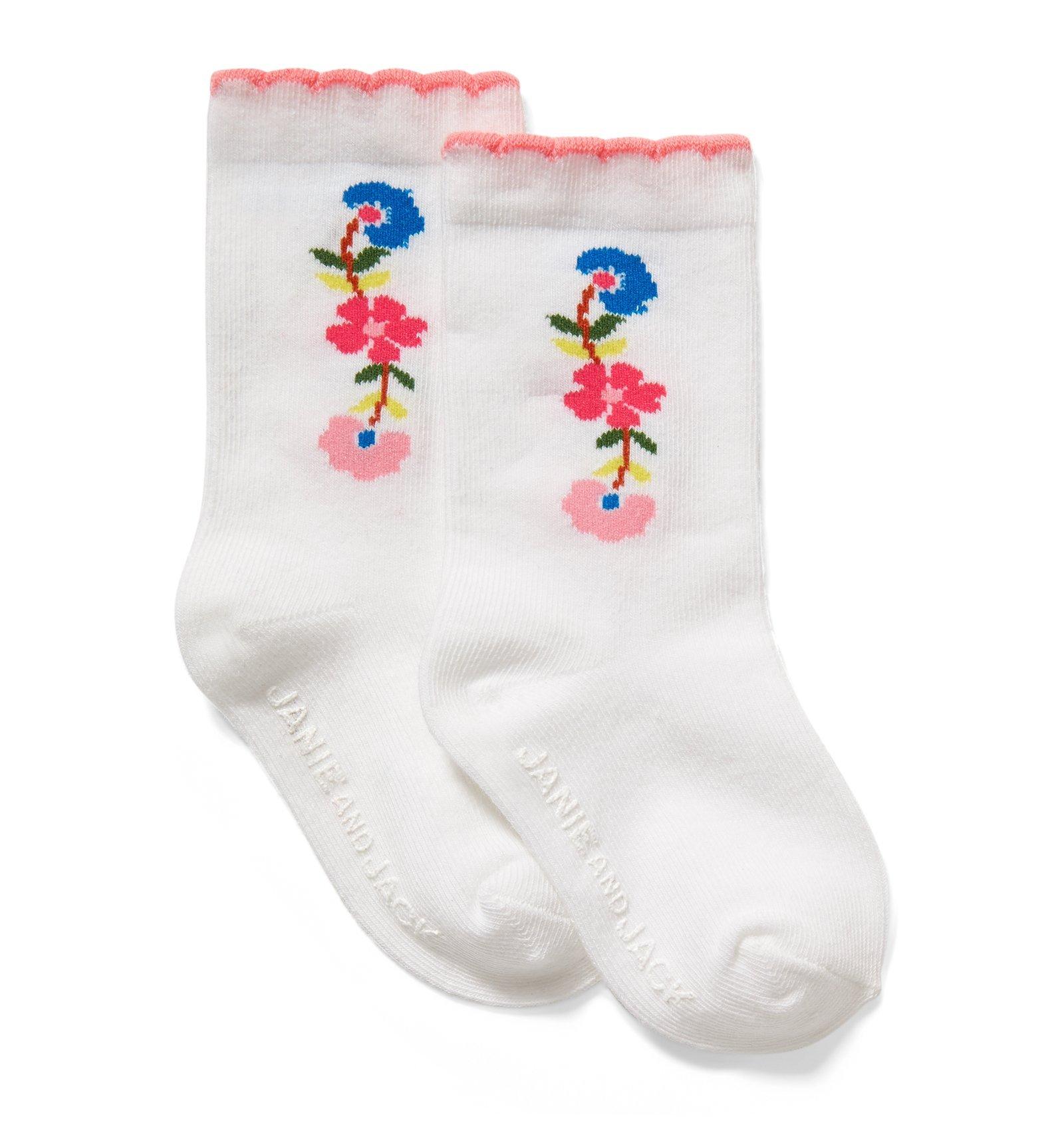 Floral Long Sock image number 0