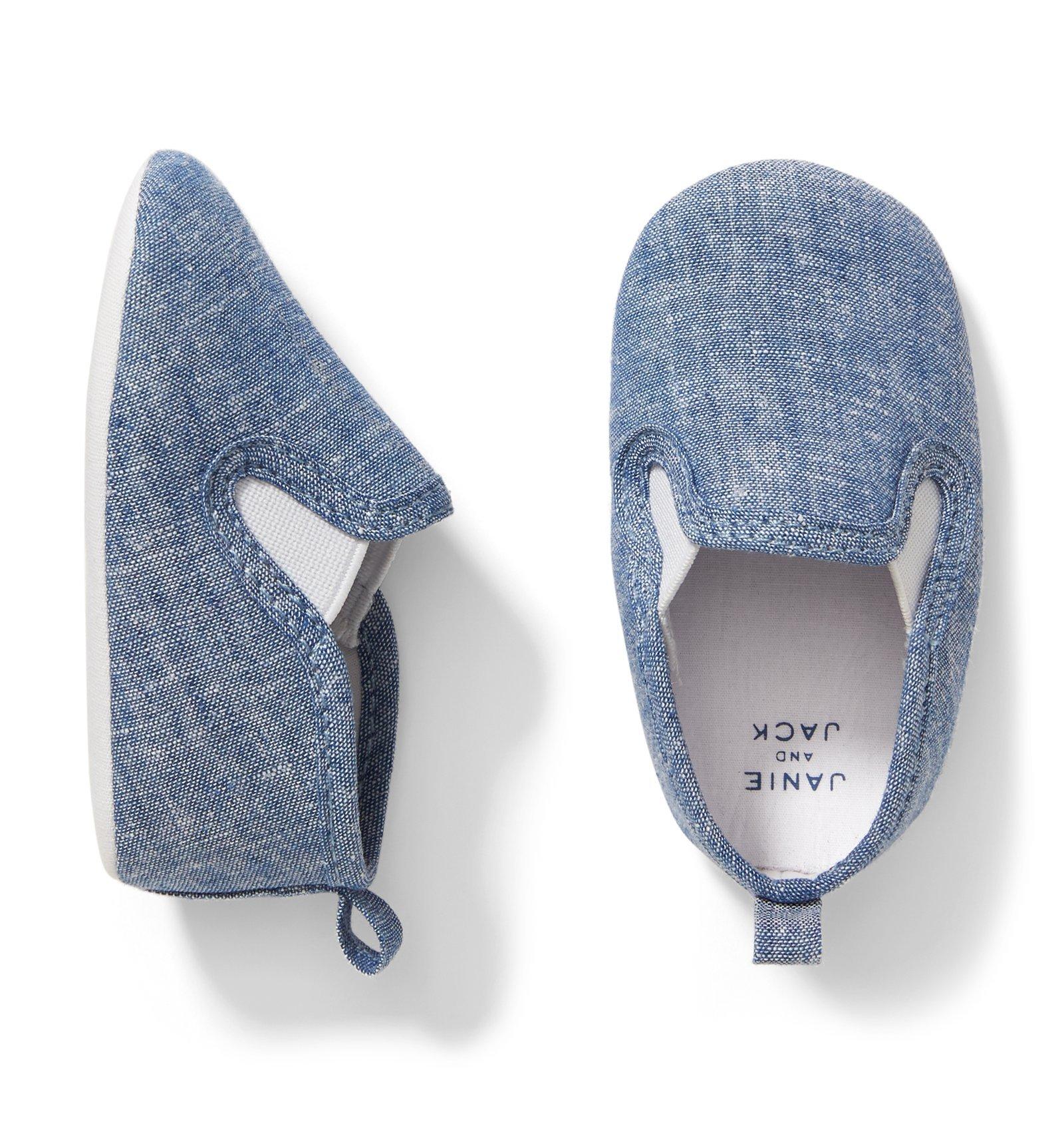 Chambray Crib Shoe  image number 0