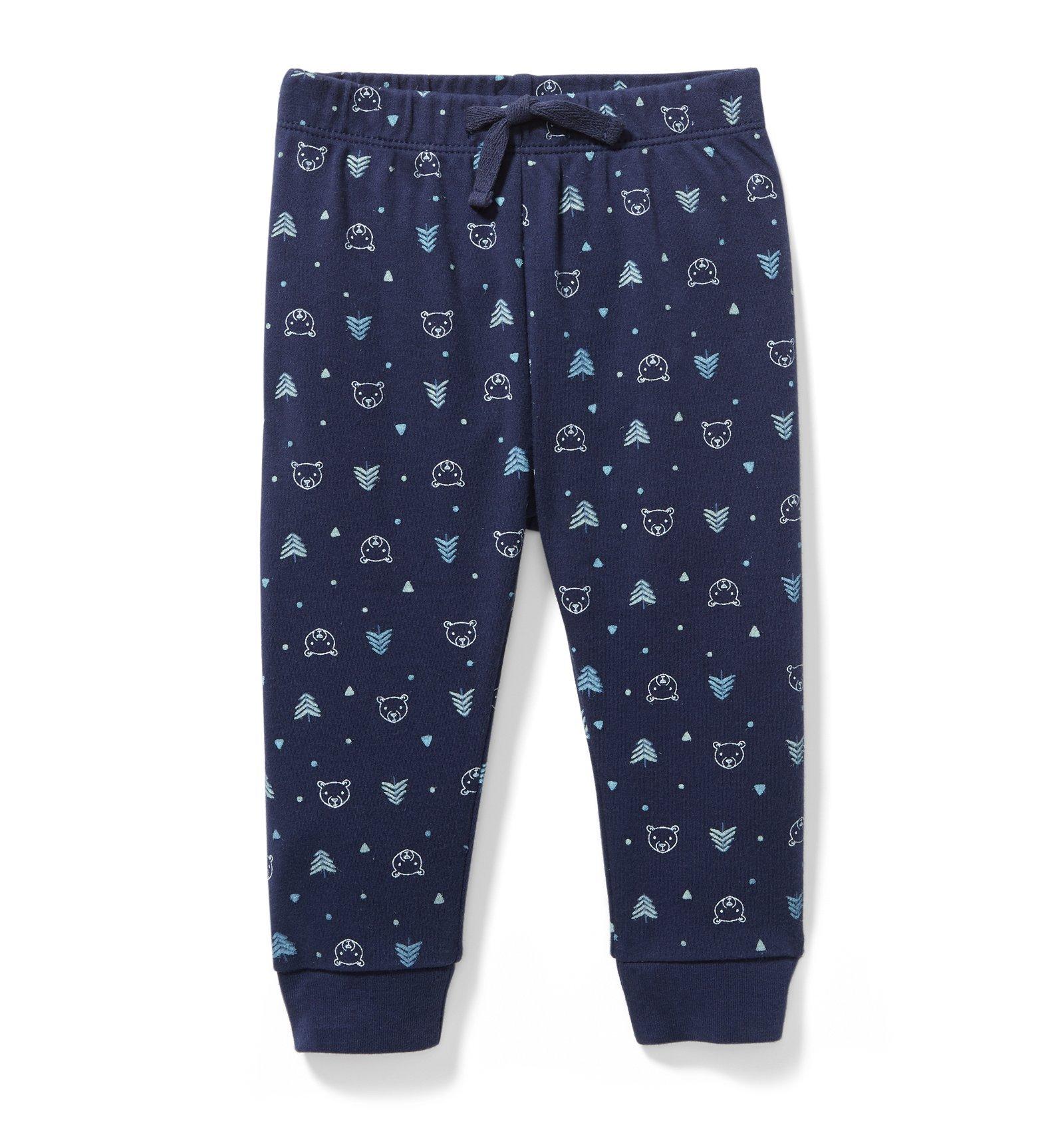 Bear and Tree Print Jogger image number 0