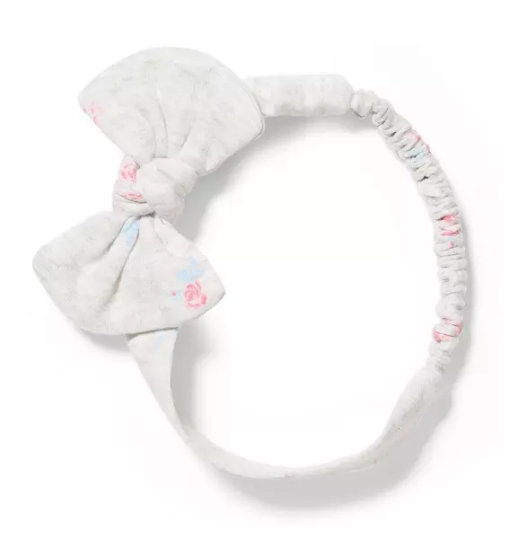 Floral Soft Bow Headband image number 0