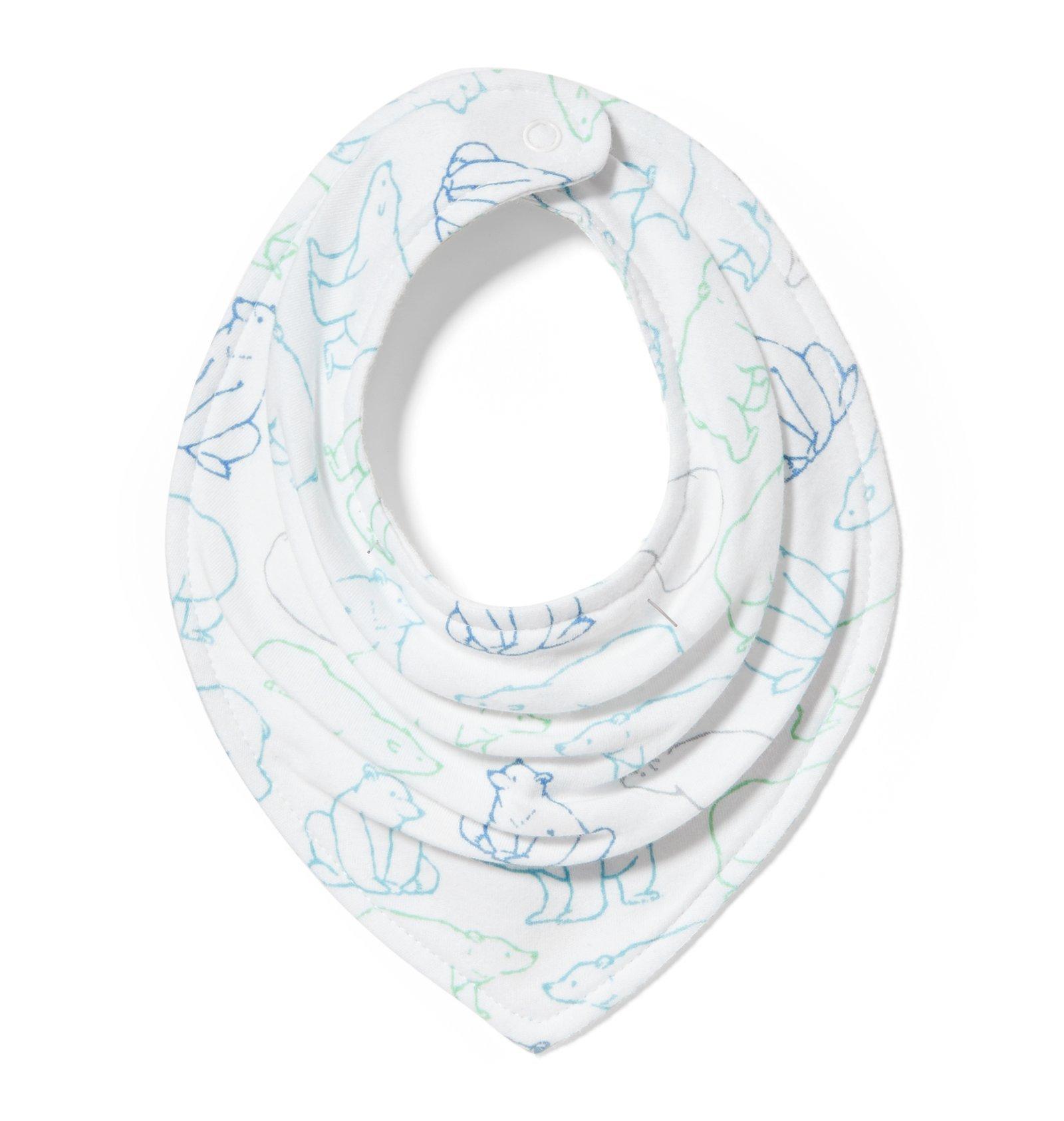 Bear Print Bandana Bib image number 0