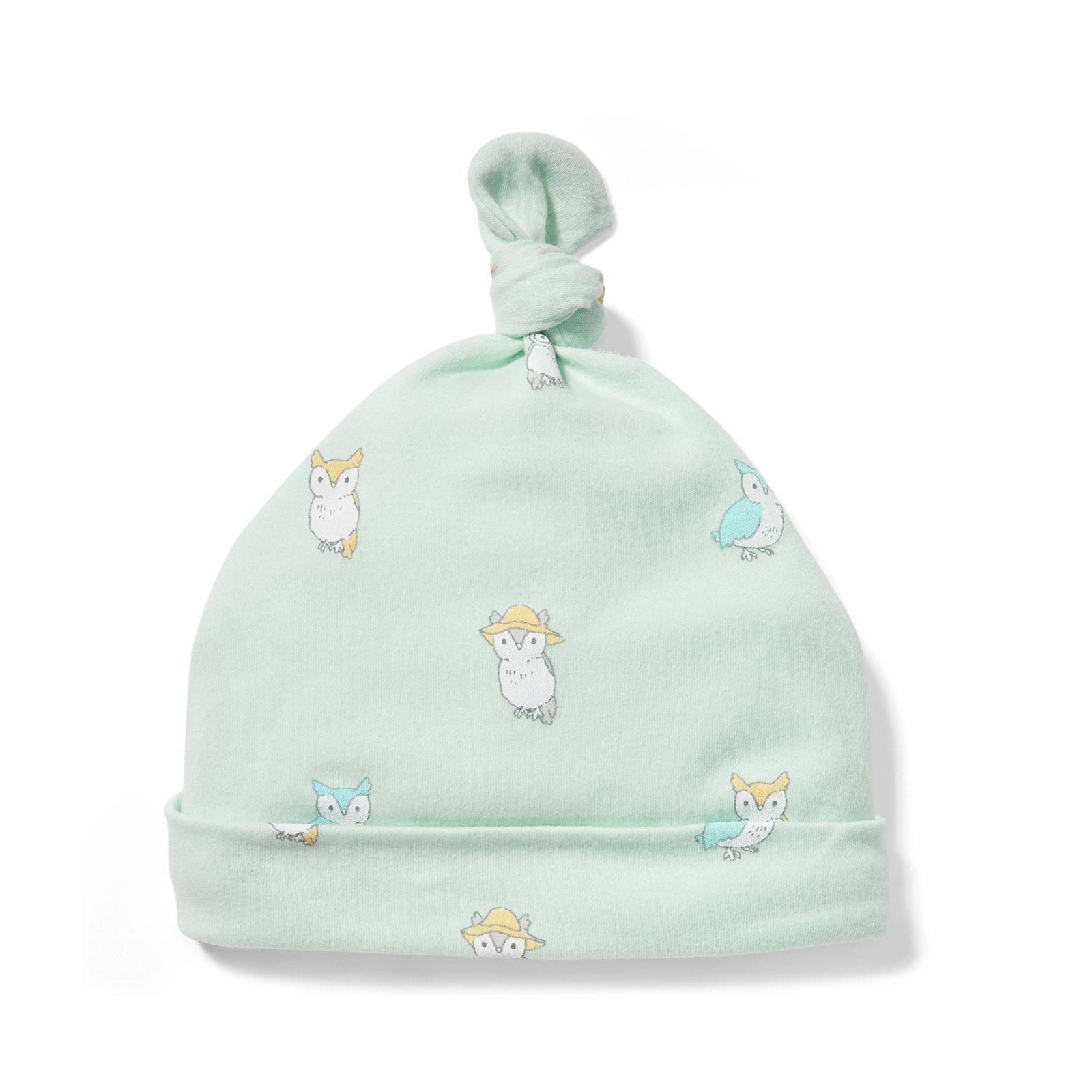 Owl Print Knot Beanie image number 0