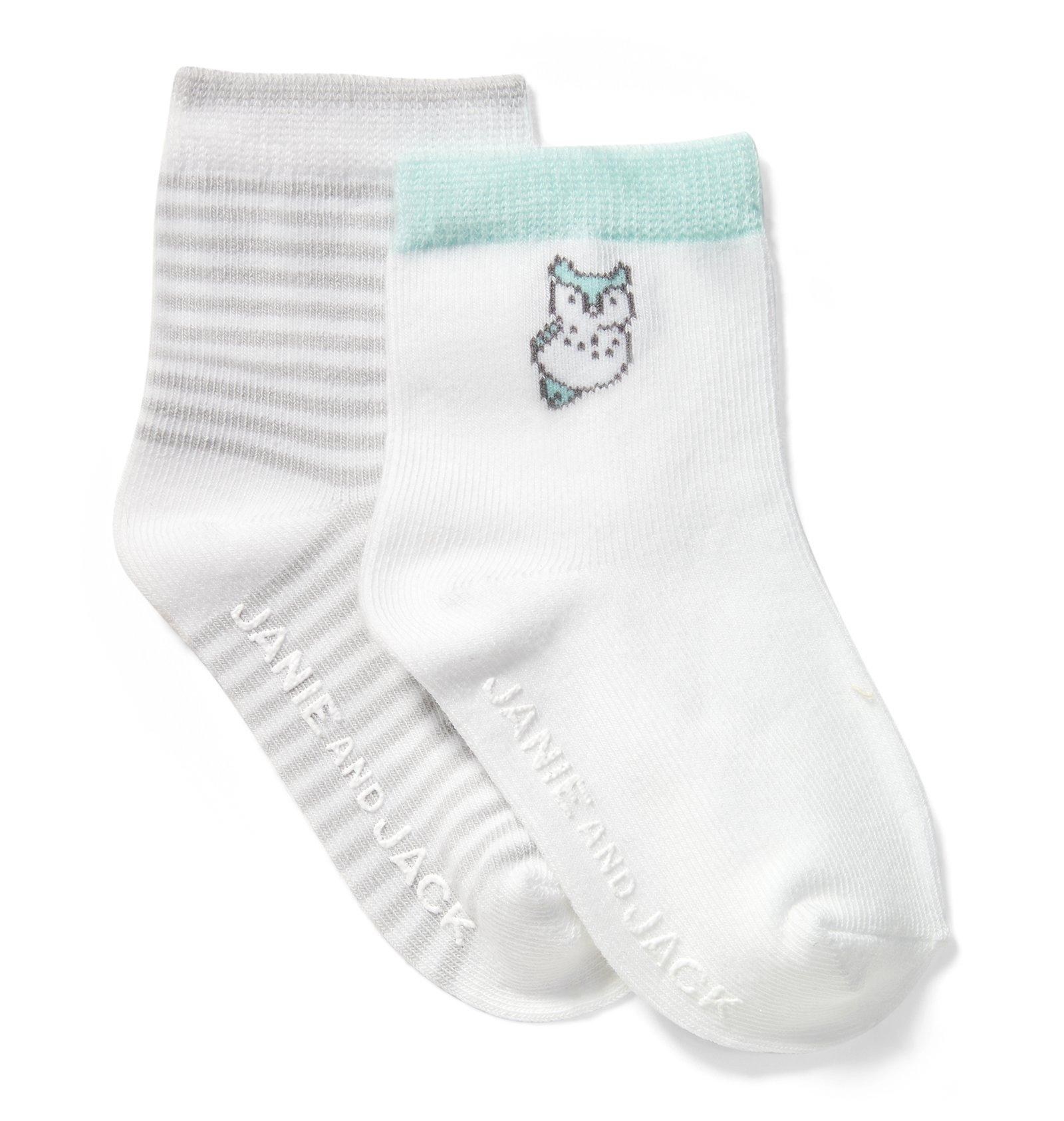 Stripe & Owl Sock 2-Pack image number 0