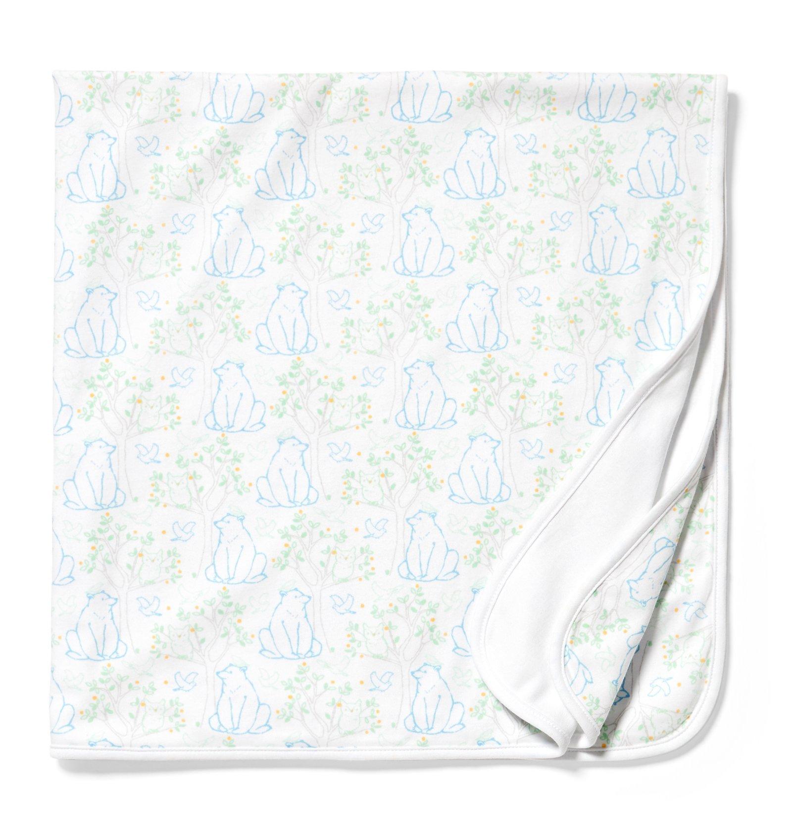 Forest Animal Print Swaddle Blanket image number 0