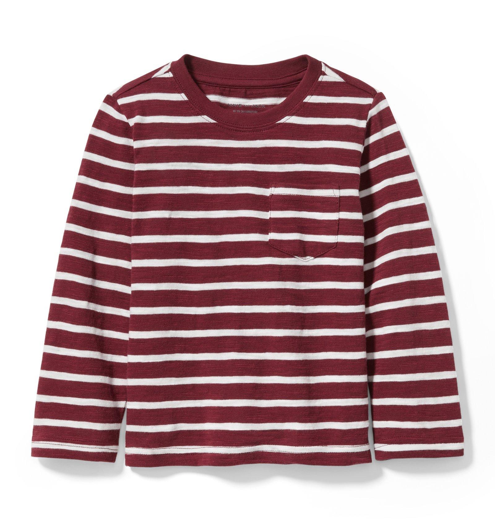 Striped Slub Pocket Tee image number 0