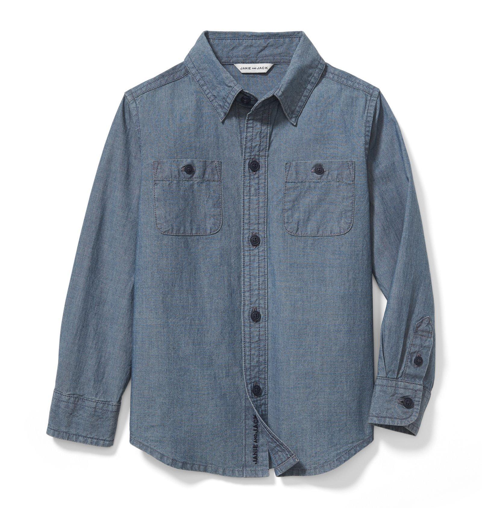 Double Pocket Chambray Shirt 