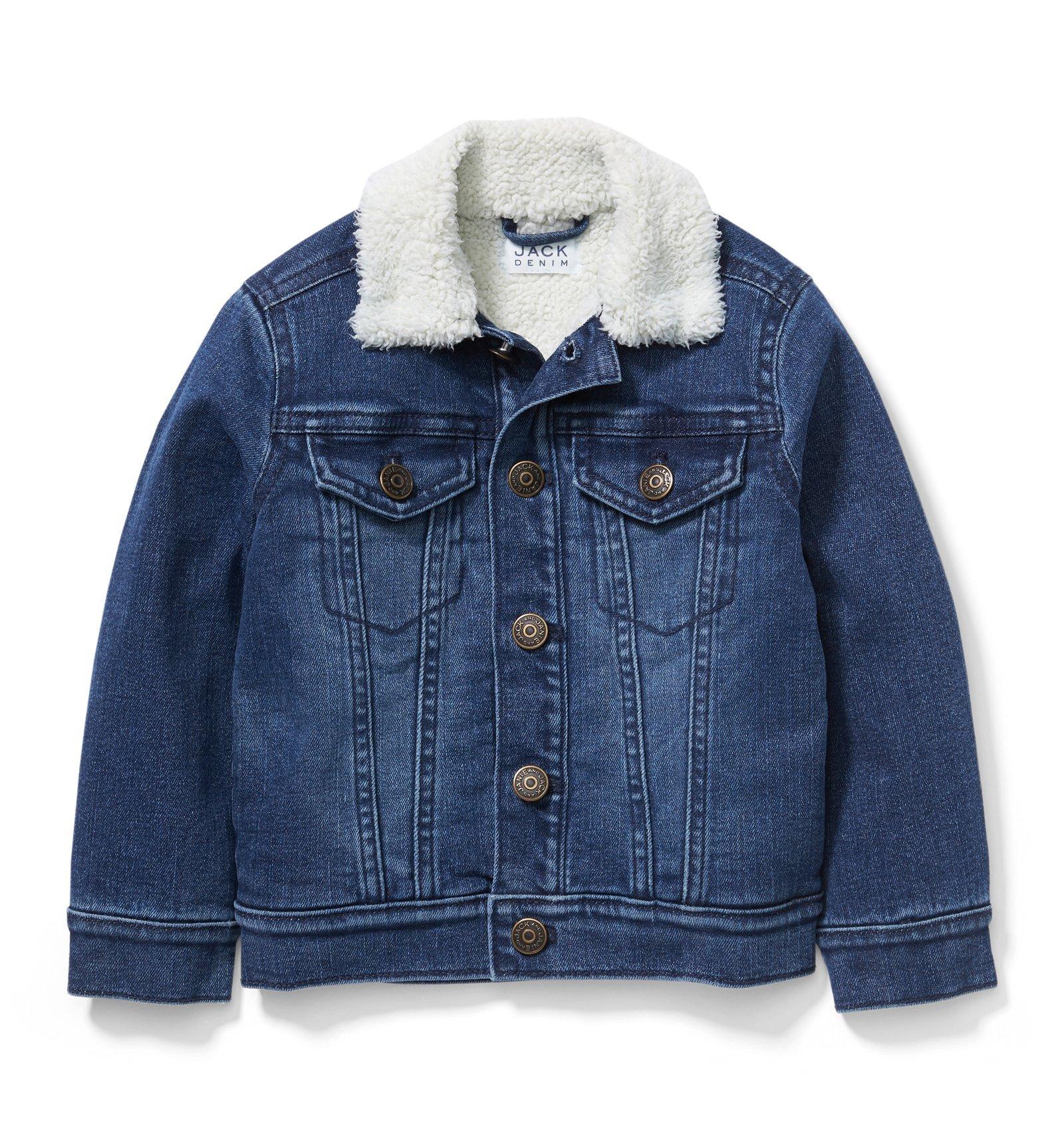 Sherpa Denim Jacket In River Faded Wash image number 0