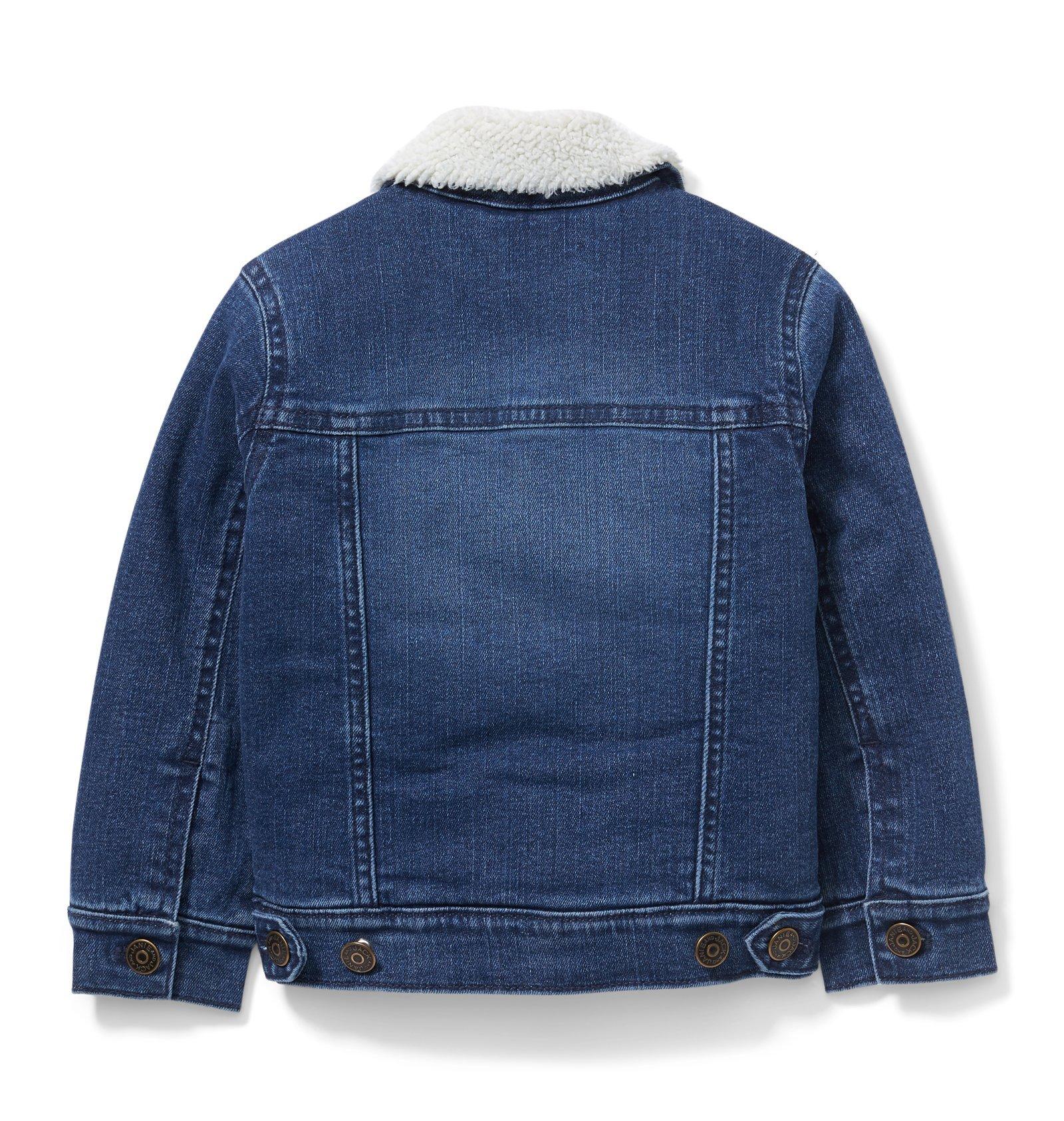 Sherpa Denim Jacket In River Faded Wash image number 2