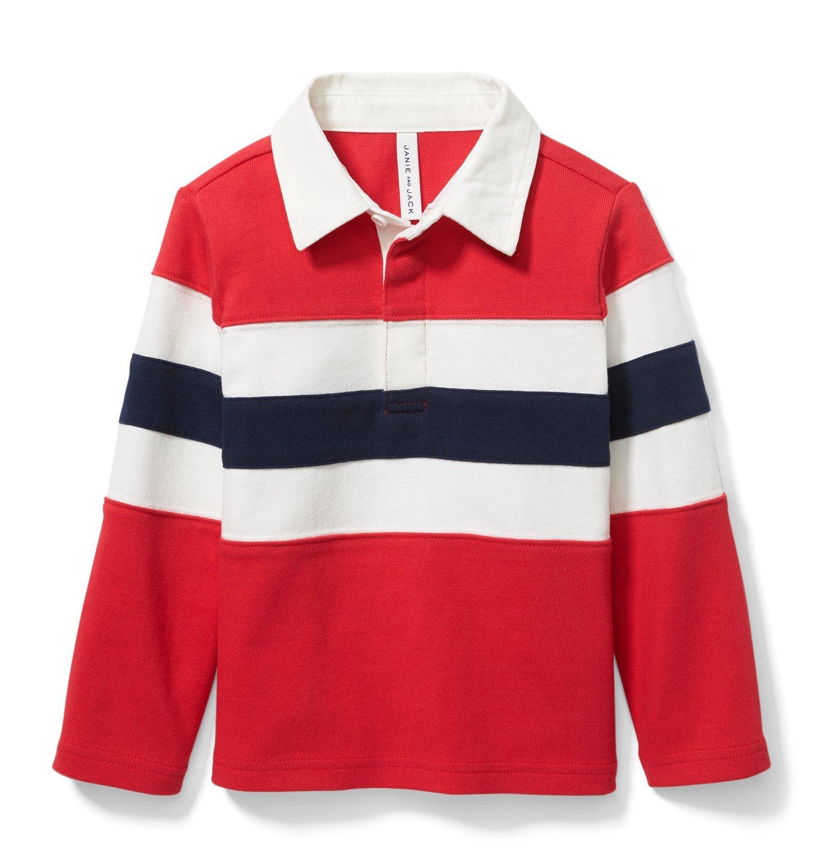 Colorblocked Rugby Tee image number 0