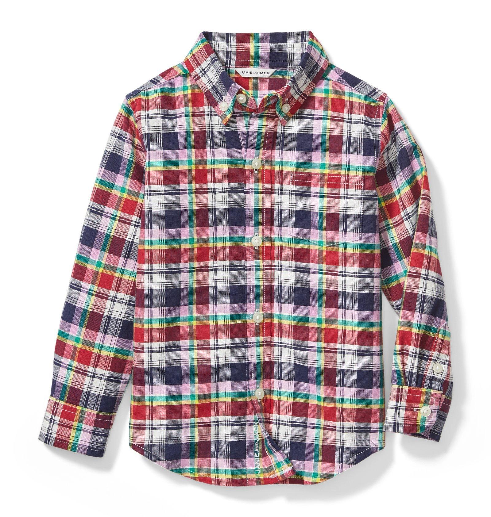 Plaid Oxford Shirt  image number 0