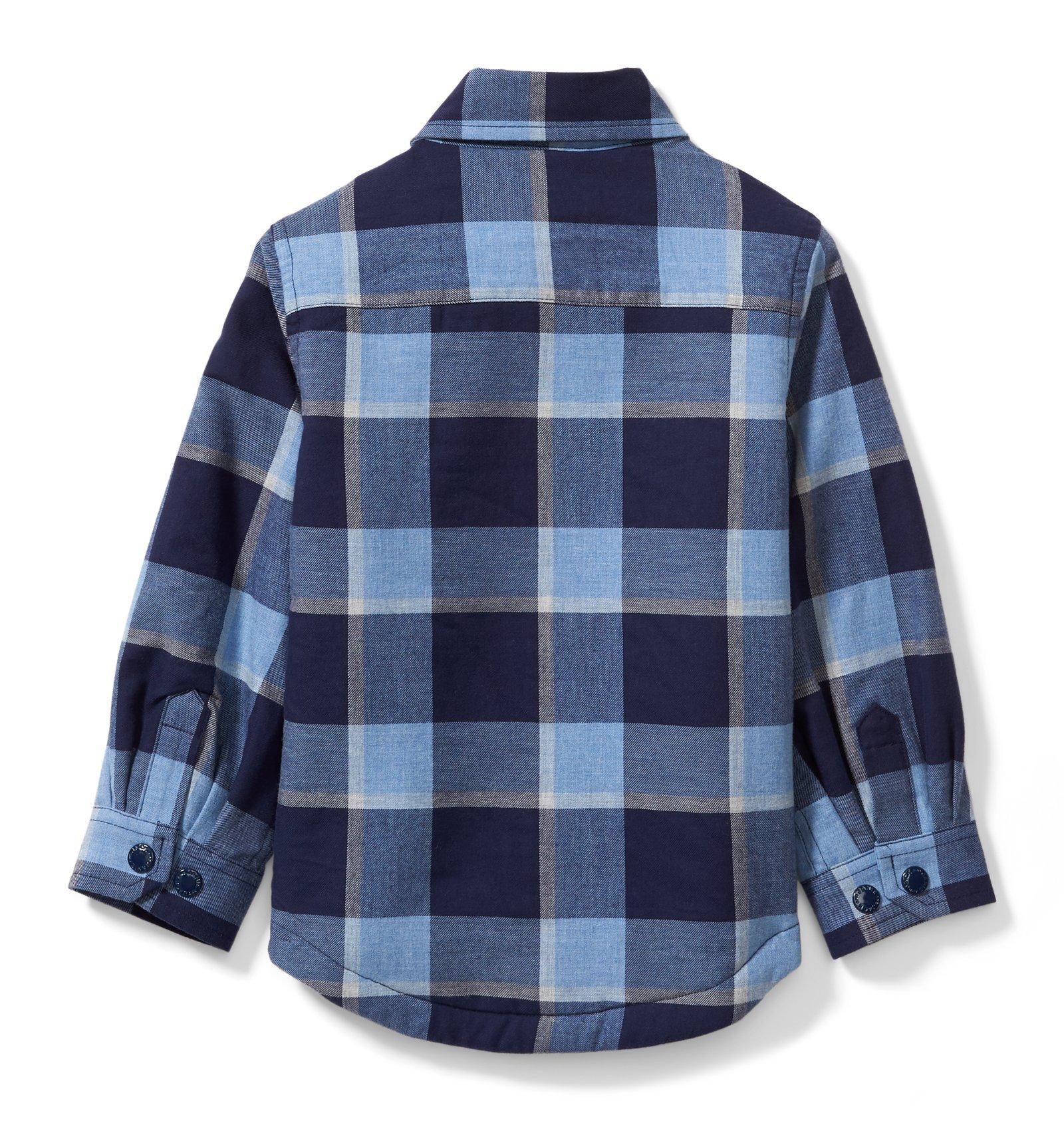 Plaid Sherpa Lined Shirt Jacket  image number 1