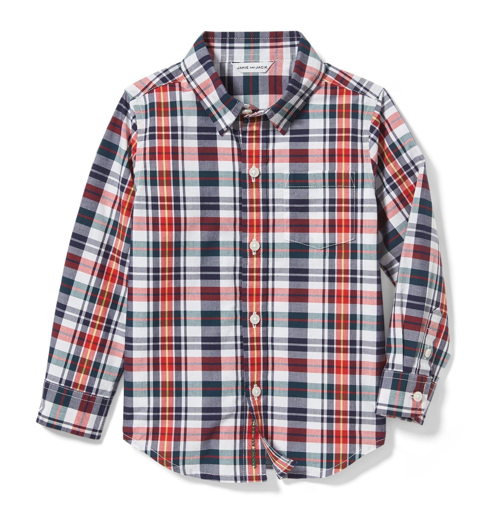 Plaid Poplin Shirt  image number 0