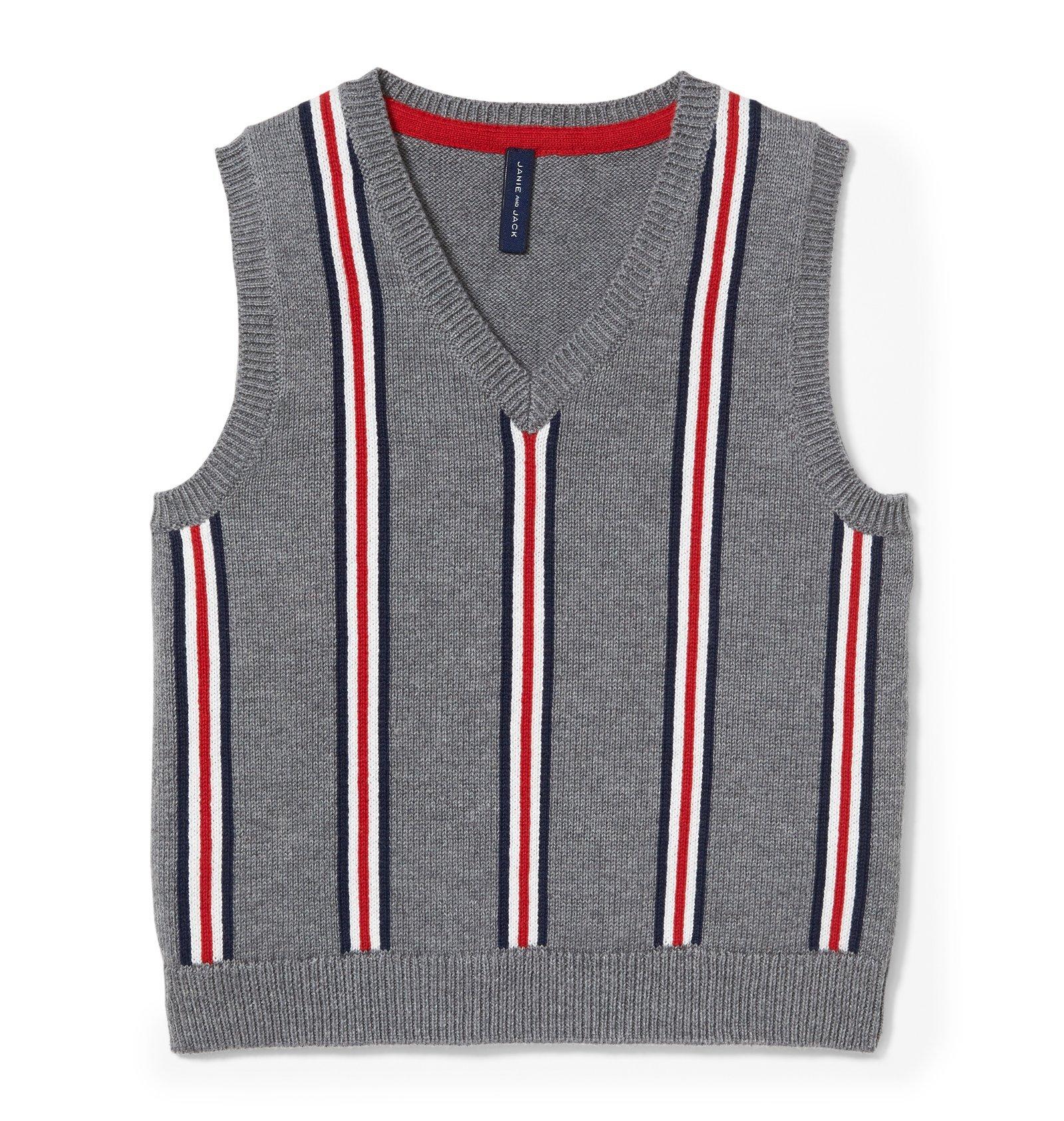 Striped Sweater Vest  image number 0