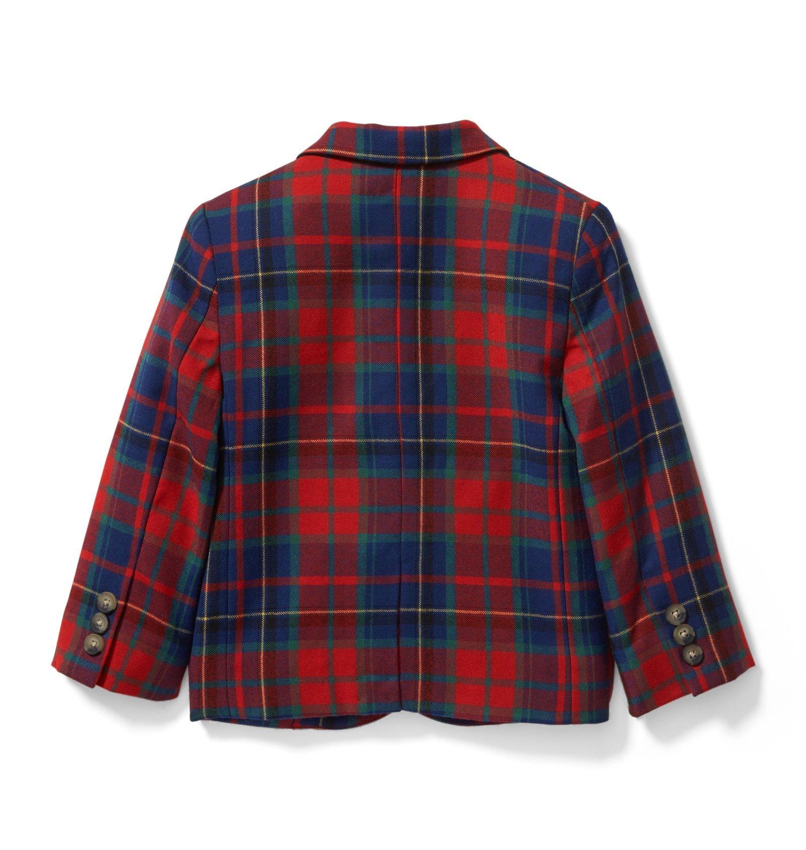Plaid Wool Blazer  image number 1
