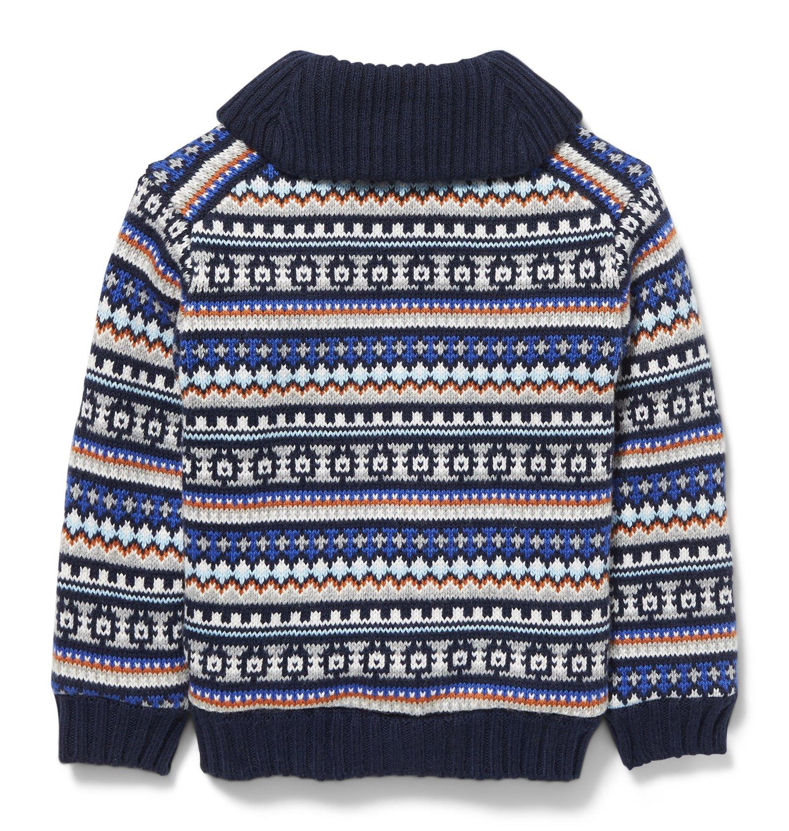 Fair Isle Shawl Collar Cardigan image number 1