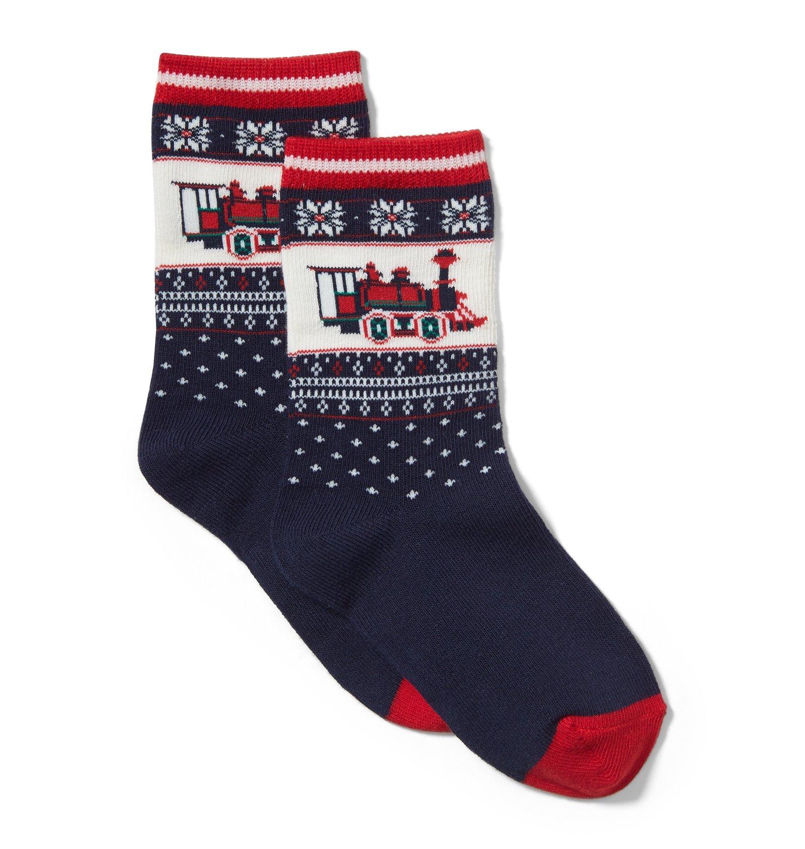 Train Fair Isle Sock image number 0