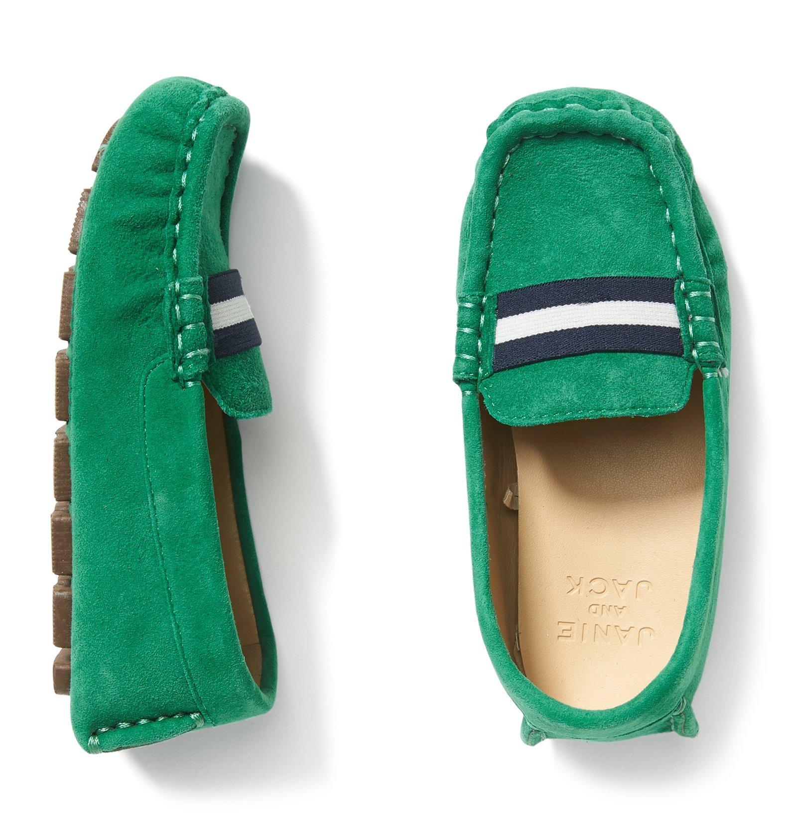 Striped Suede Driving Shoe  image number 0