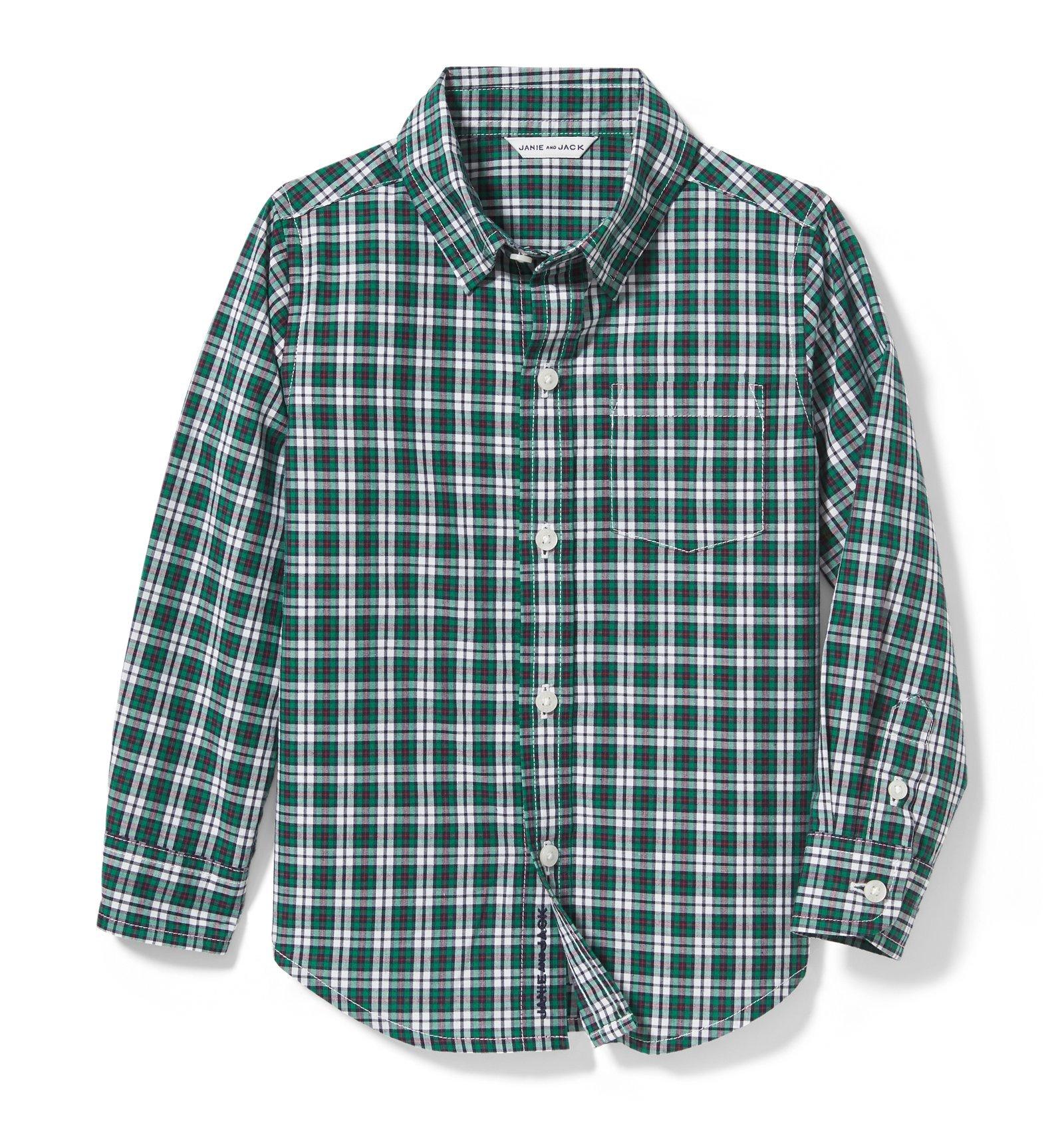 Plaid Poplin Shirt  image number 0