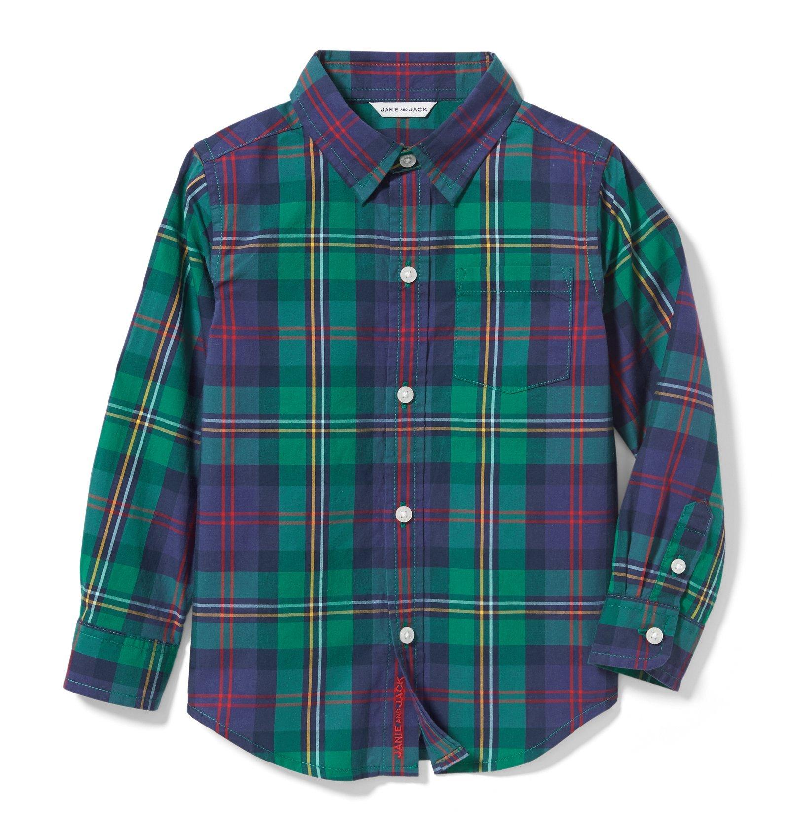 Plaid Poplin Shirt  image number 0