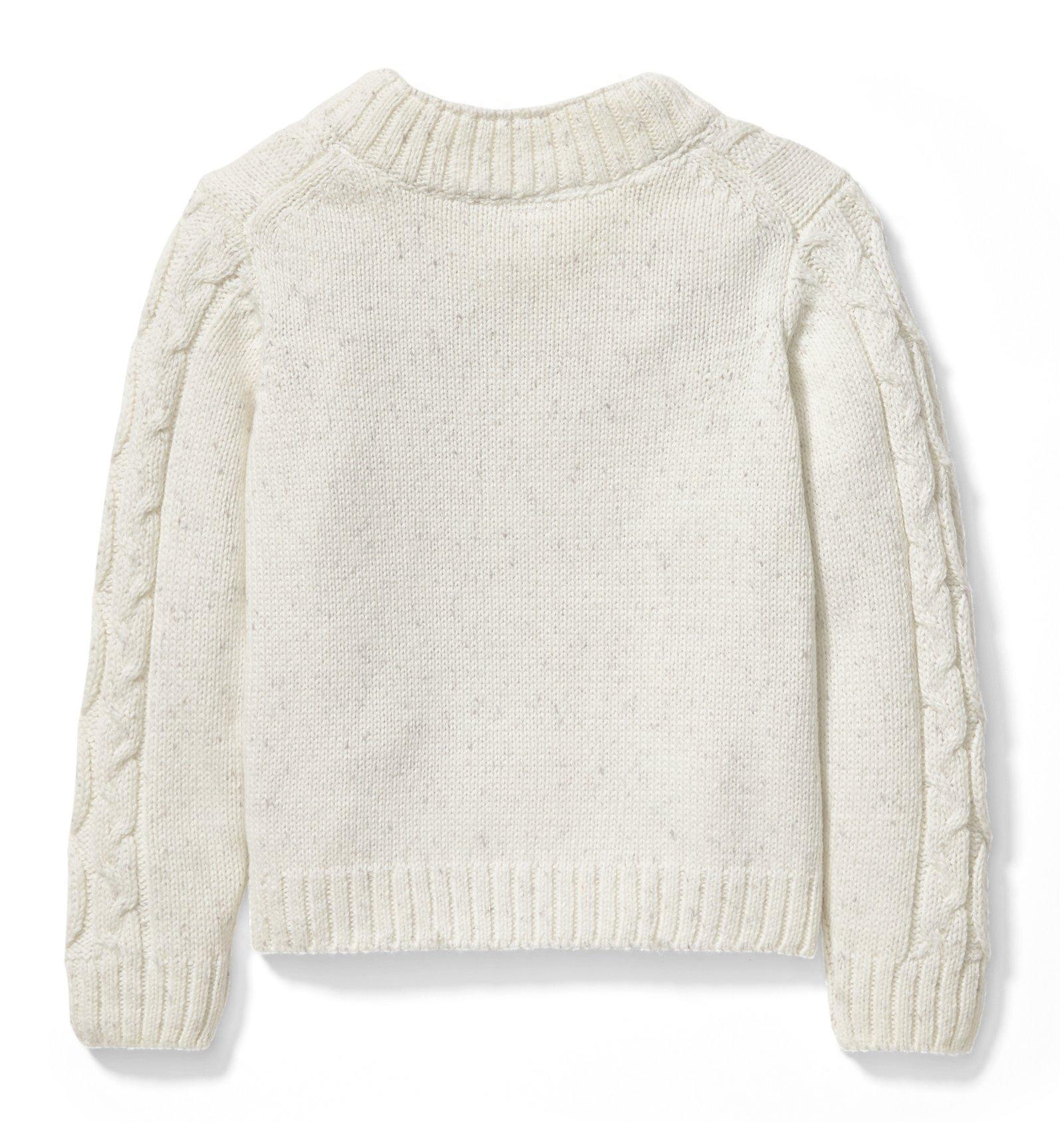 Cable Knit Sherpa Collar Pullover  image number 2