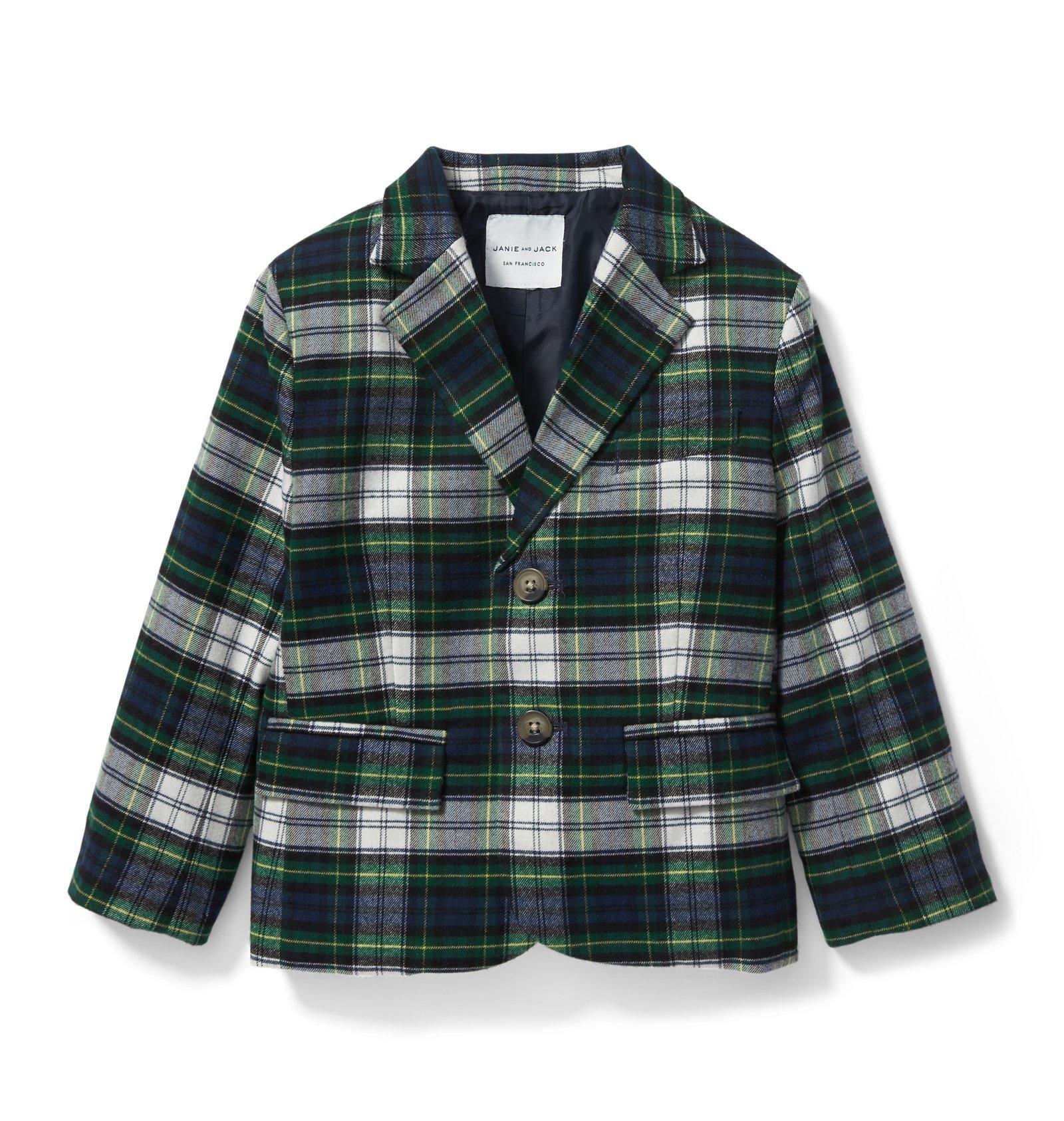 Brushed Plaid Blazer  image number 0