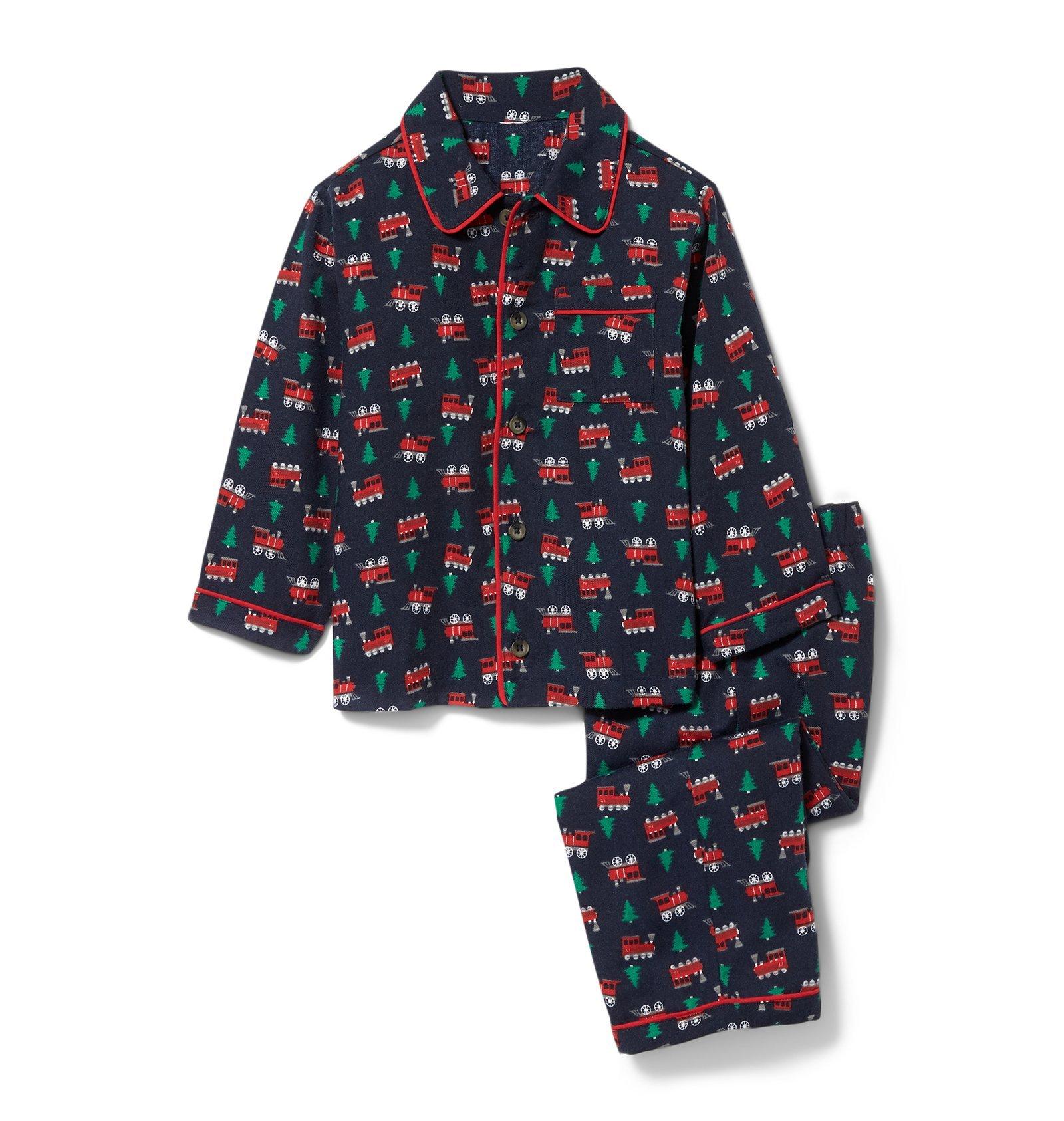Train and Tree Pajama Set 