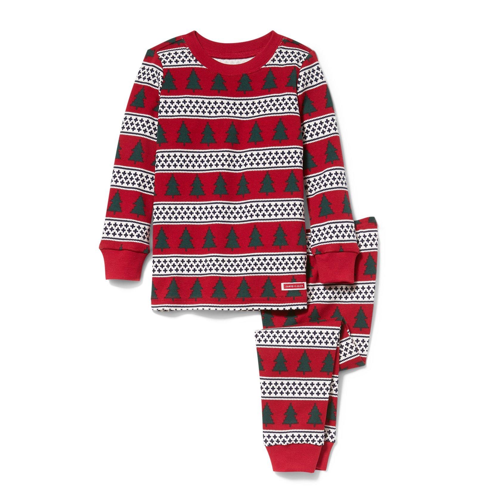 Tree and Fair Isle Pajama Set  image number 0