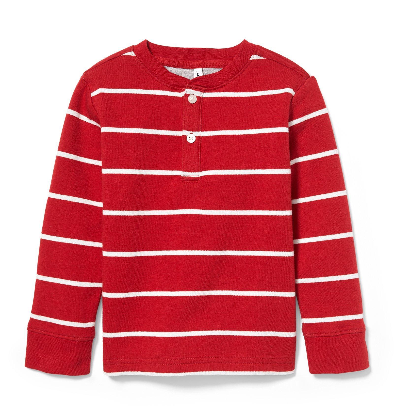 Striped Henley Tee image number 0