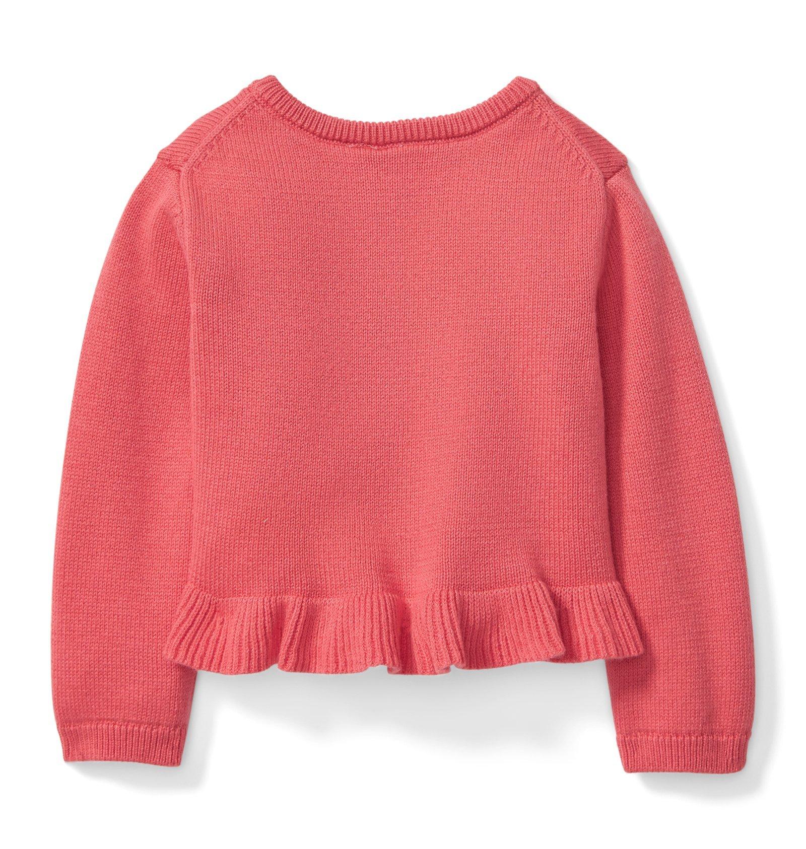 Cropped Ruffle Hem Cardigan image number 1